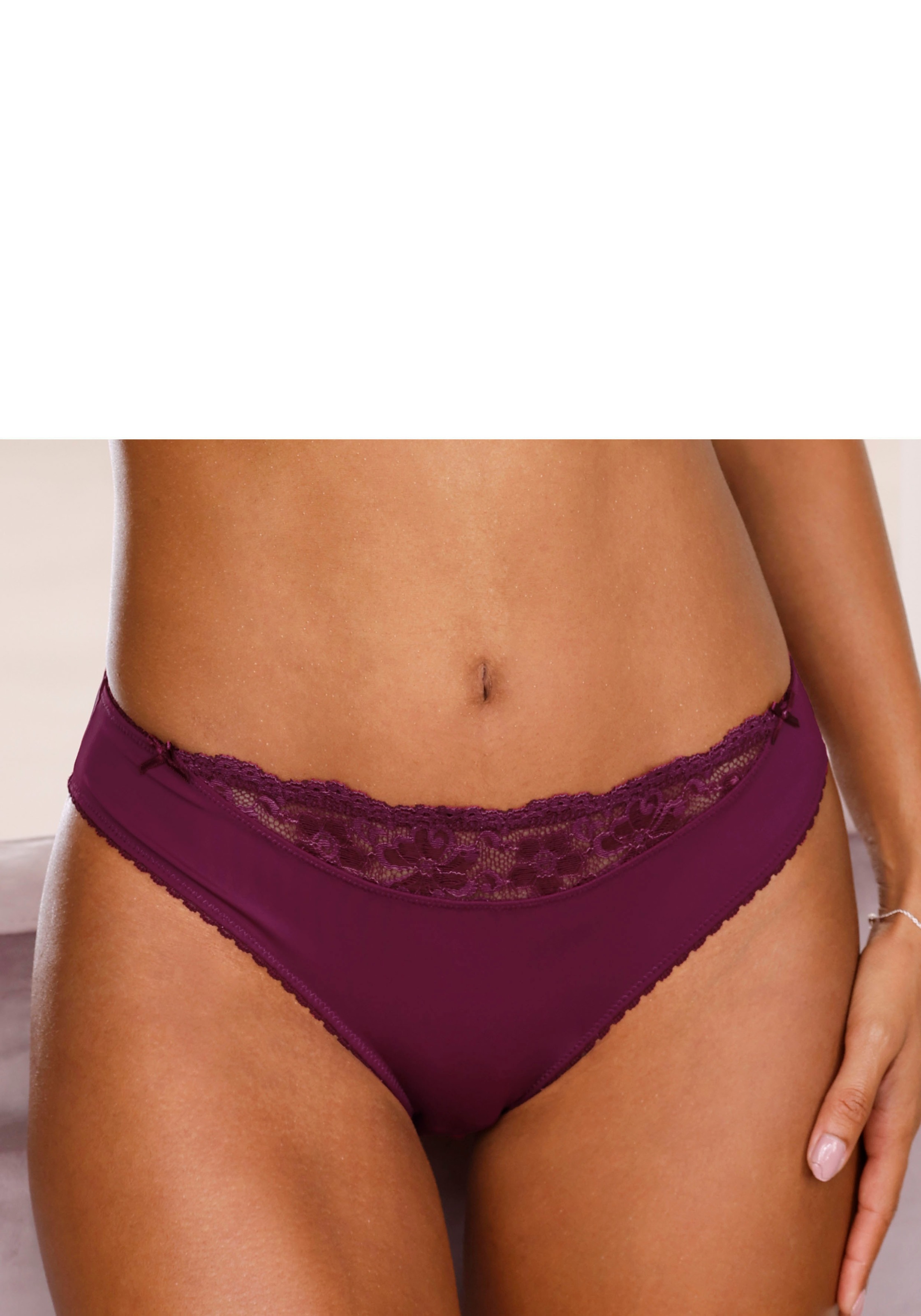 Nuance Slip, (2 St.), mit Spitzeneinsatz vorne