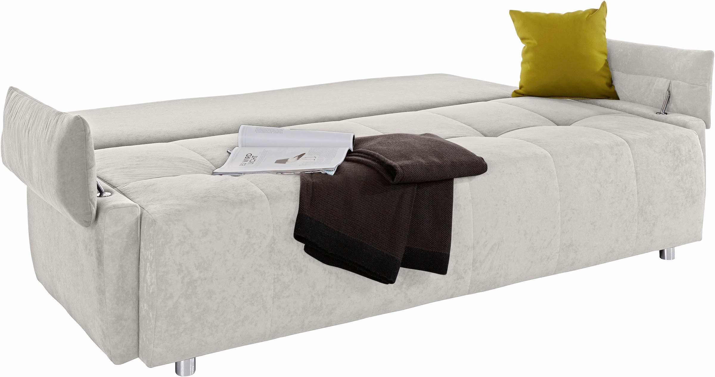 COLLECTION AB Schlafsofa »Funtastic« mit Federkern, Bettfunktion, inklusive 2 Rücken- und 1 Zierkissen