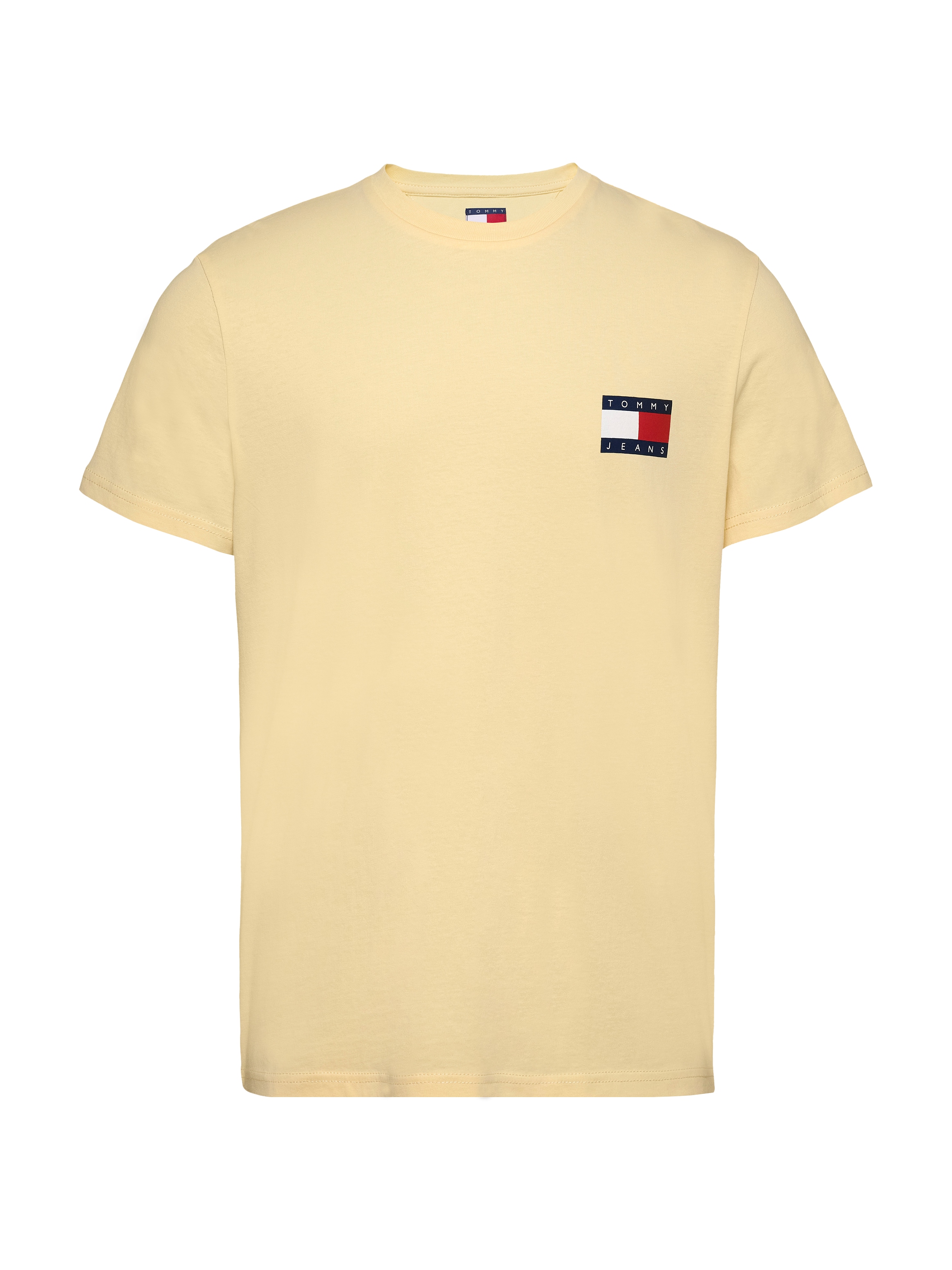 Tommy Jeans T-Shirt »TJM SLIM ESSENTIAL FLAG TEE EXT«, Mit Rundhalsausschnitt