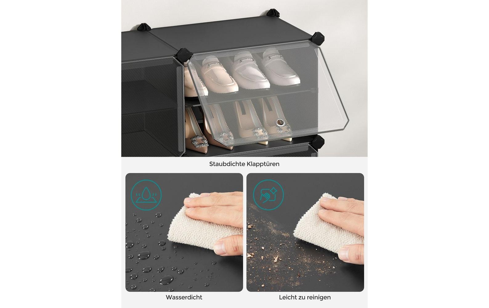 SONGMICS Schuhstapler »stapelbar 124 x 94 cm Schwarz«