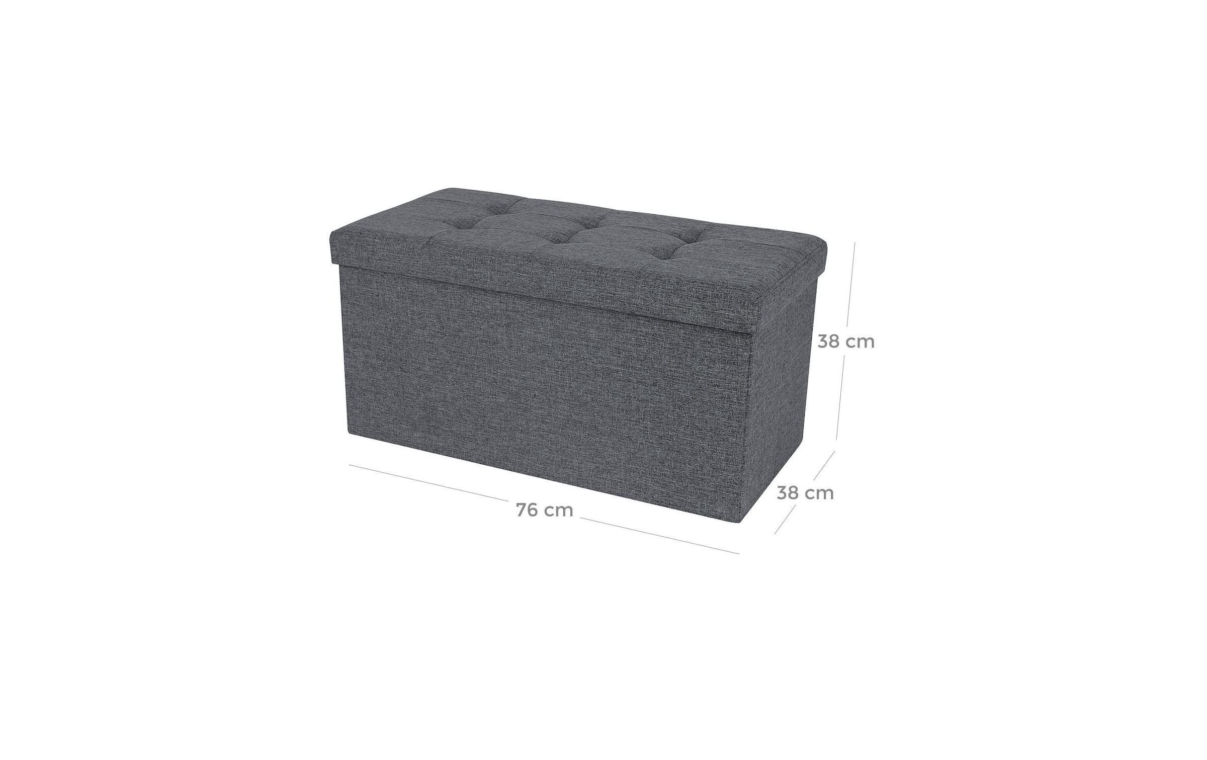 SONGMICS Sitztruhe »Ottomane mit Stauraum 76 x 38 cm«