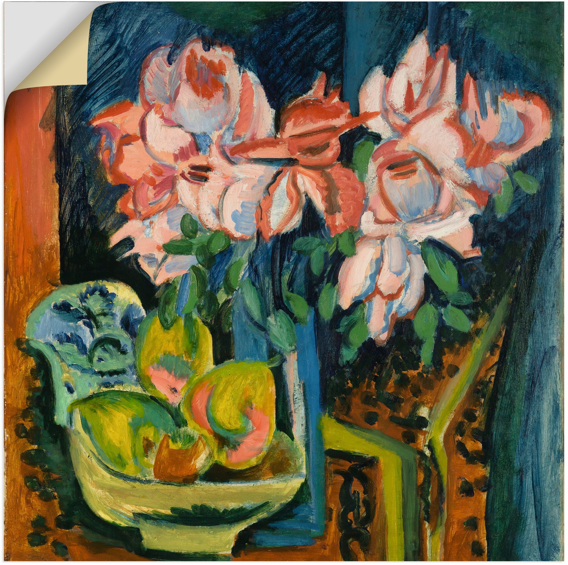 Image of Artland Wandbild »Rosen. 1918«, Blumenbilder, (1 St.), in vielen Grössen & Produktarten - Alubild / Outdoorbild für den Aussenbereich, Leinwandbild, Poster, Wandaufkleber / Wandtattoo auch für Badezimmer geeignet bei Ackermann Versand Schweiz