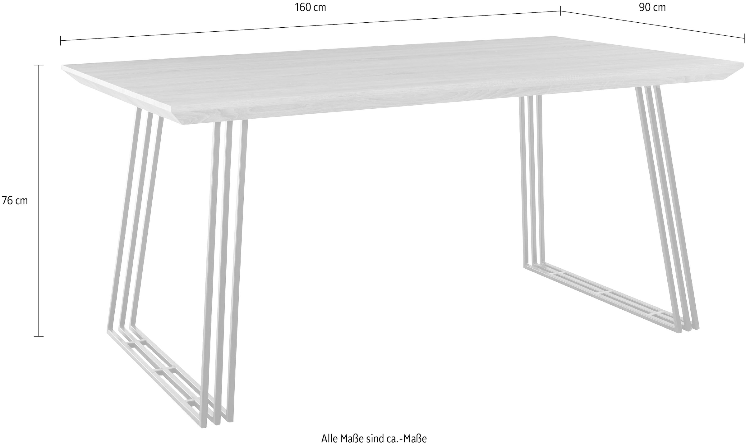 Home affaire Esstisch »Kairo«, Breite ca. 160 cm