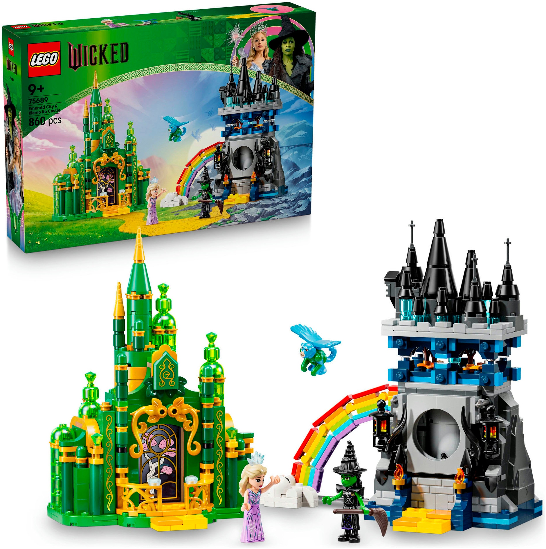 Image of LEGO Konstruktionsspielsteine "Emerald City & Kiamo Ko Castle (75689), LEGO Wicked" Made in Europe