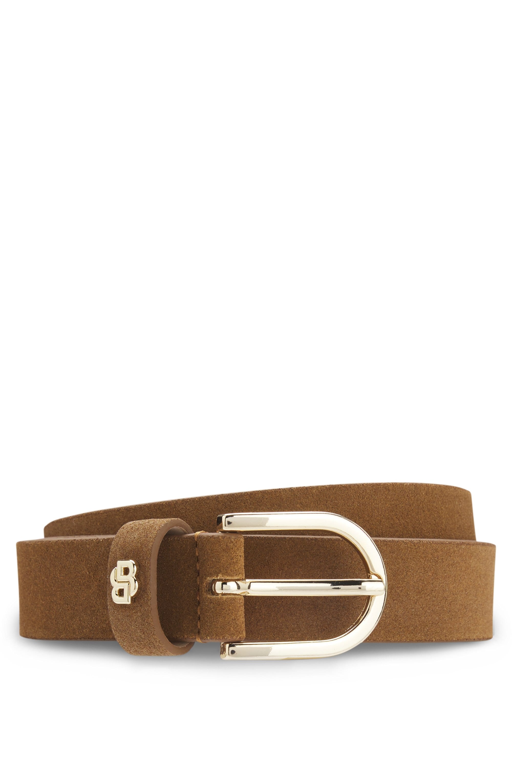 Image of BOSS Ledergürtel "Scarlet BB Sz25" mit Monogramm-Label