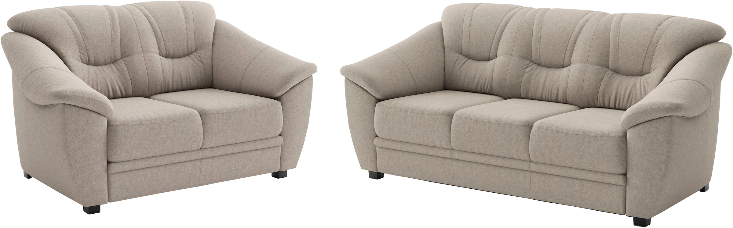 sit&more Ensemble rembourré »Savona« 2 tlg. Set : canapés 2 et 3 places, avec ressorts ensachés