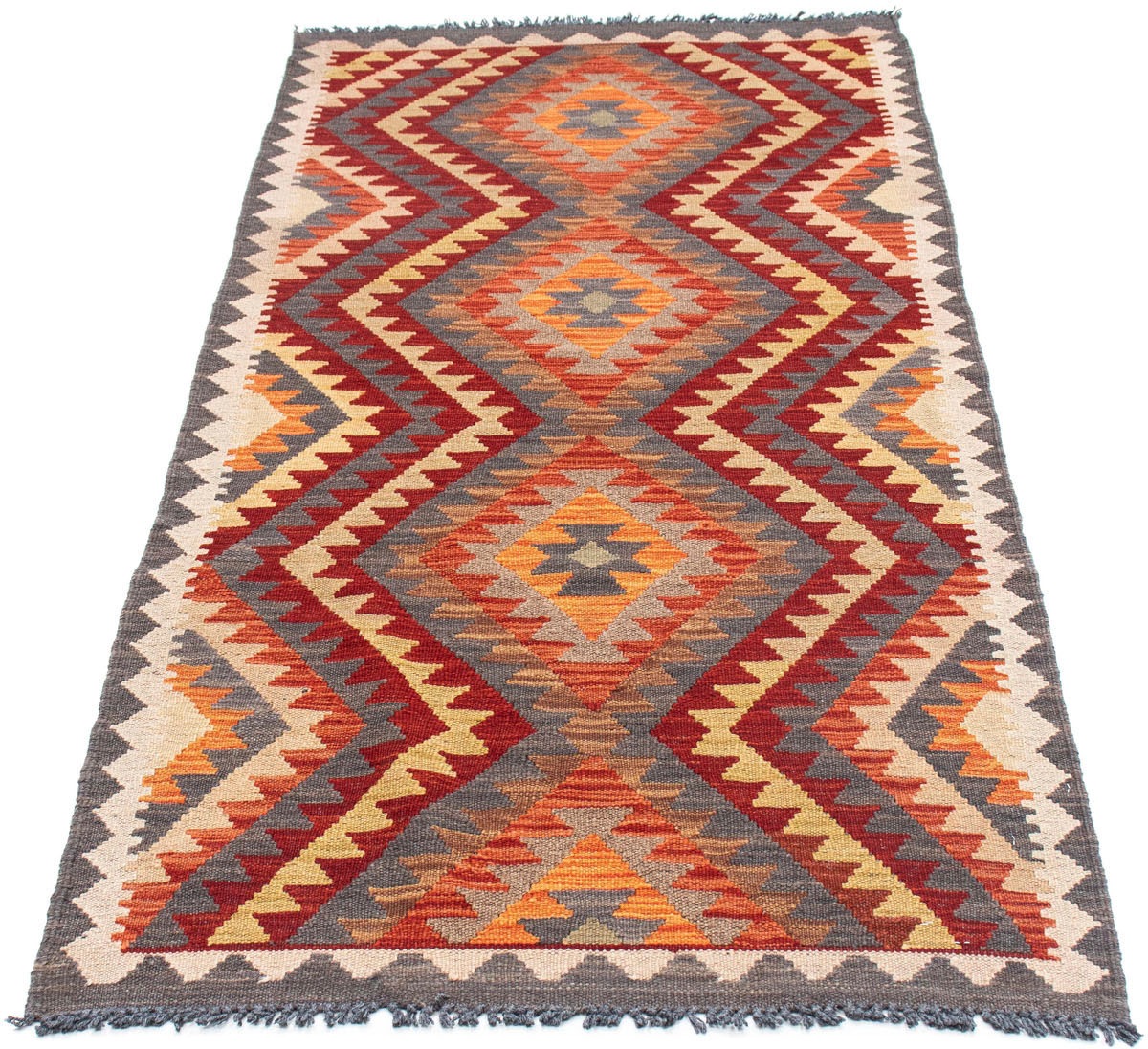 Image of morgenland Läufer »Kelim Medaillon Grigio 191 x 80 cm«, rechteckig, 0,4 mm Höhe, OrientOptik bei Ackermann Versand Schweiz