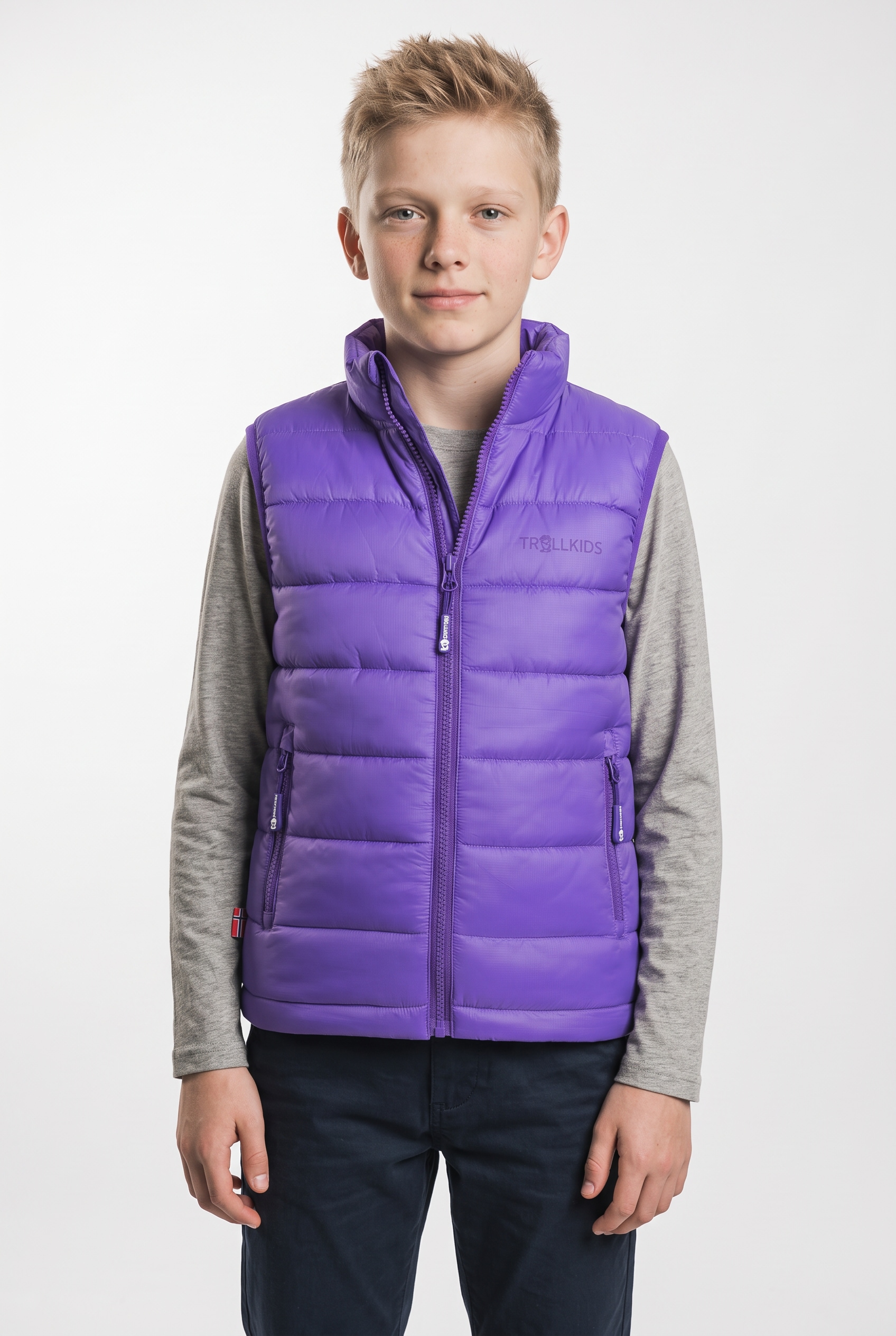TROLLKIDS Steppweste »Kids Trondheim Vest« sportliche Steppweste, mit Polyfaserfüllung, pflegeleicht, winddicht