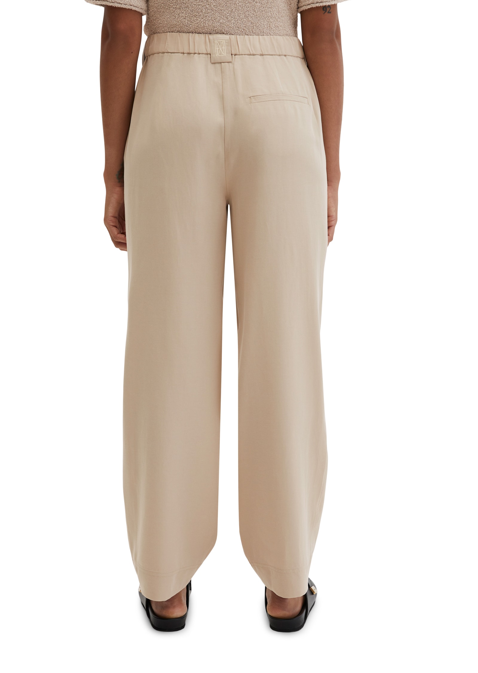 Marc O'Polo Pantalon à taille extensible »MINU Barrel«  Model Minu barrel aus Lyocell-Leinen-Mix