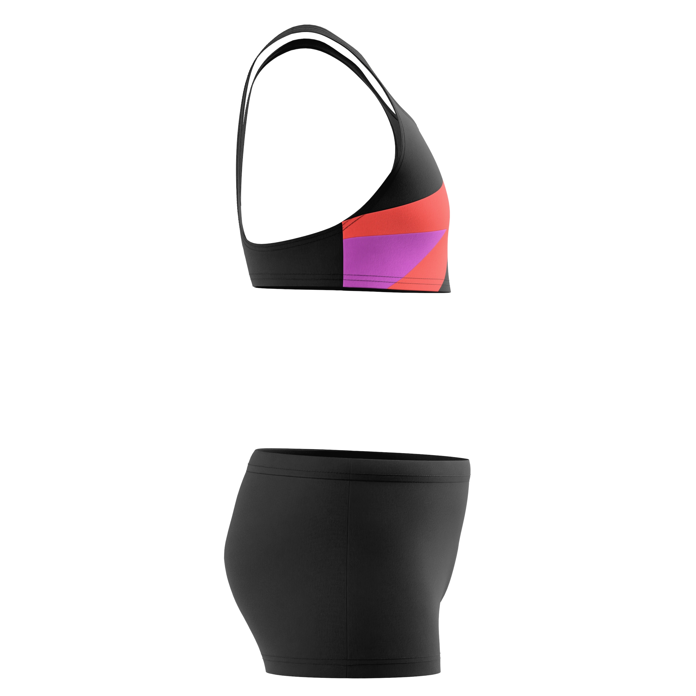 Speedo Bikini bustier »HYPERBOOM BUTTERFLY BACK 2PC BLK/PNK«