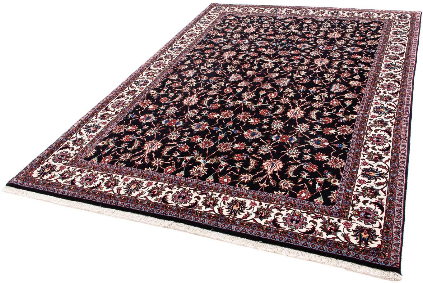 Image of morgenland Orientteppich »Perser - Bidjar - 237 x 167 cm - dunkelblau«, rechteckig, 15 mm Höhe, Wohnzimmer, Handgeknüpft, Einzelstück mit Zertifikat bei Ackermann Versand Schweiz