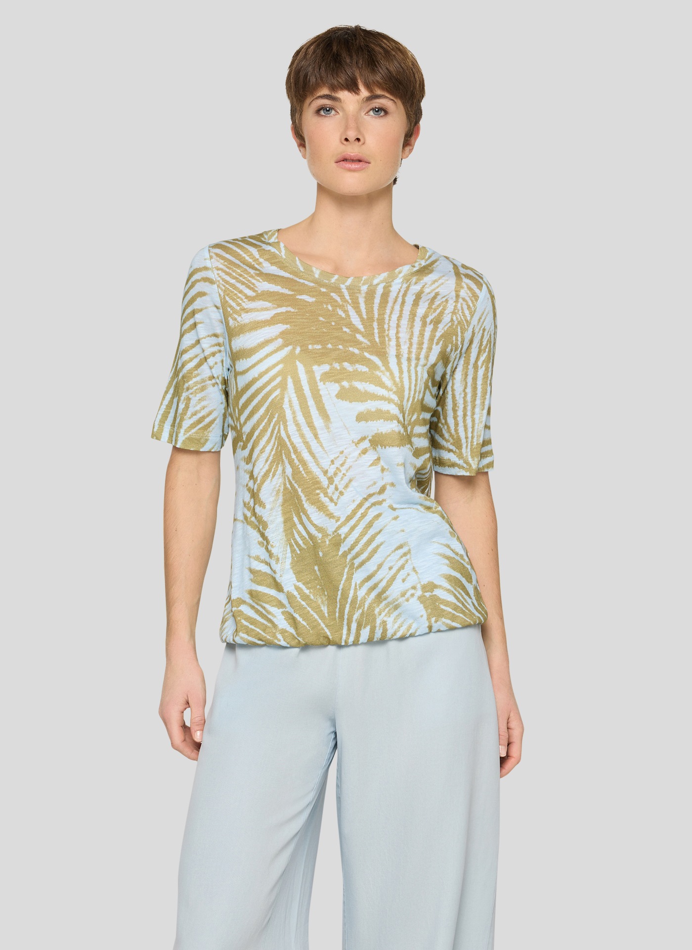 Image of Rabe Kurzarmshirt mit floralem Muster