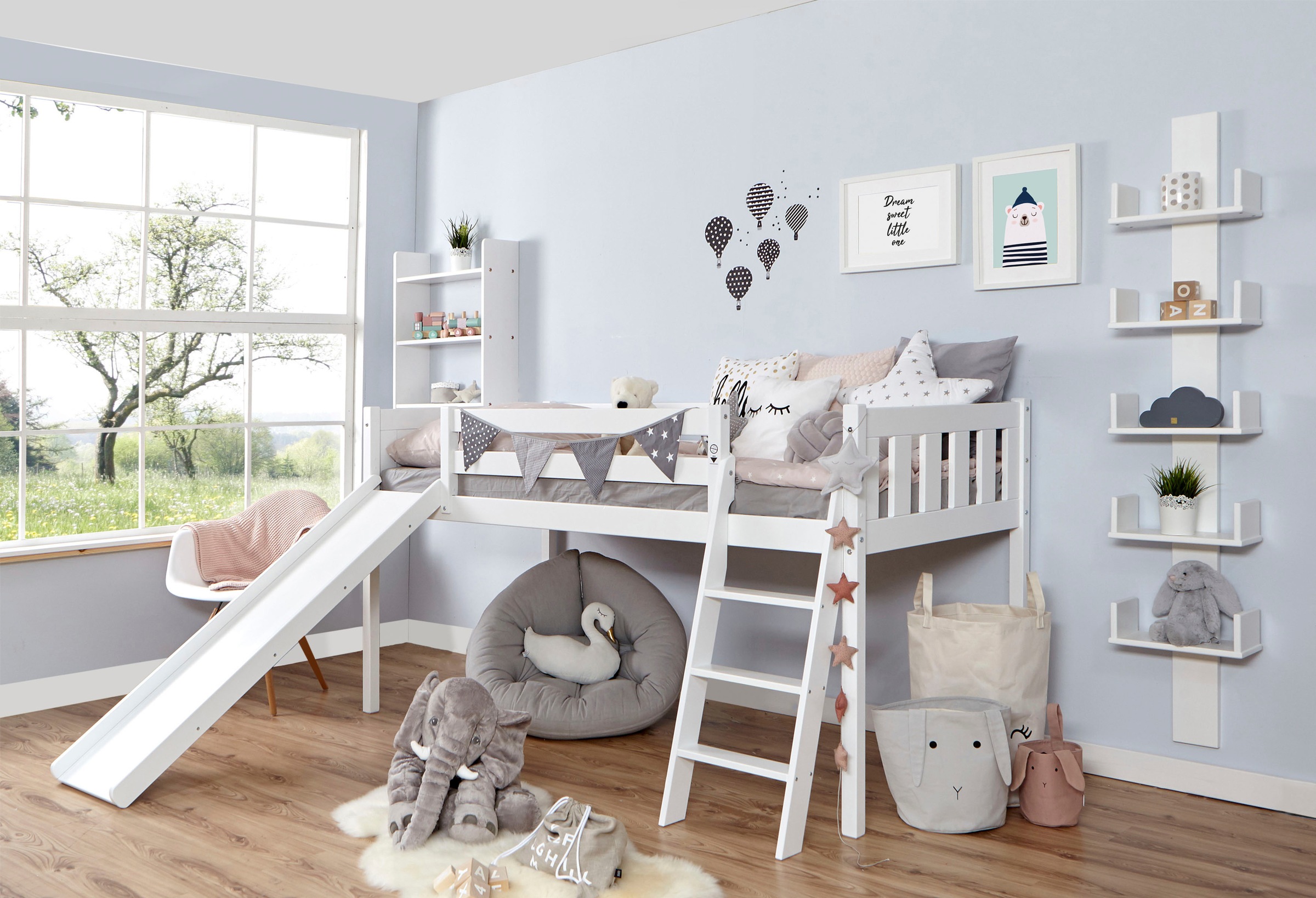 Image of Ticaa Hochbett »Ekki«, mit Rollrost wahlweise mit Matratze, Buche bei Ackermann Versand Schweiz