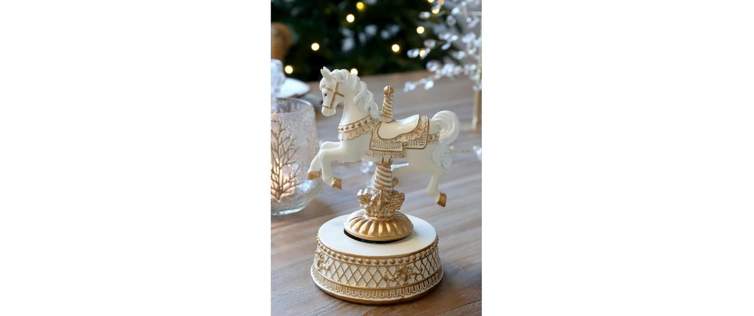   Weihnachtsfigur »Chic Antique Spieluhr mit Pferd, 17.5 x 12 x 11«