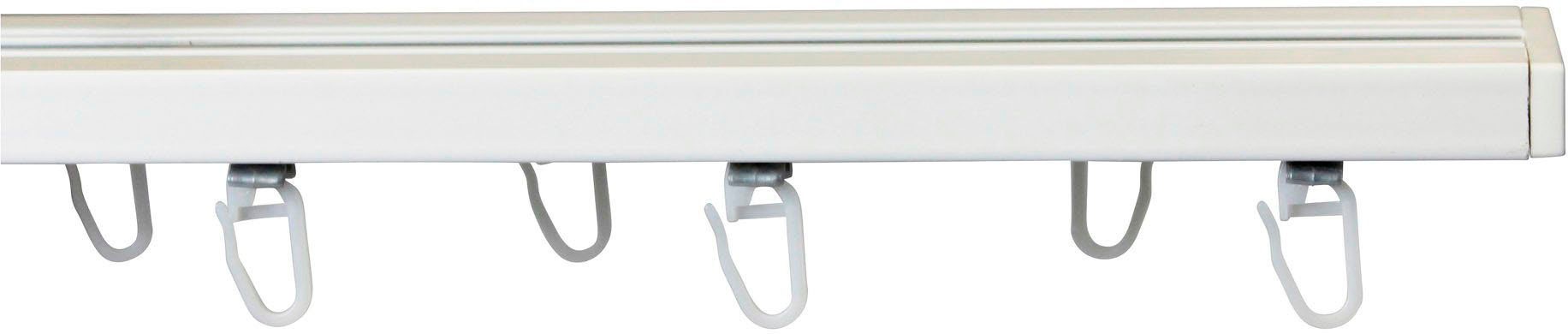 Image of GARESA Gardinenschiene »102«, 2 läufig-läufig, Wunschmasslänge, Innenlaufprofil, einfache Montage, schlicht, Deckenmontage, Aluminium, mit Profilverbinder verlängerbar bei Ackermann Versand Schweiz