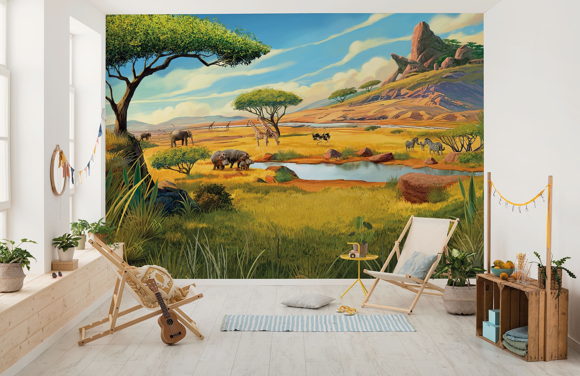 Image of Komar Kindertapete "Disney The Lion King Savanna" bedruckt glatt