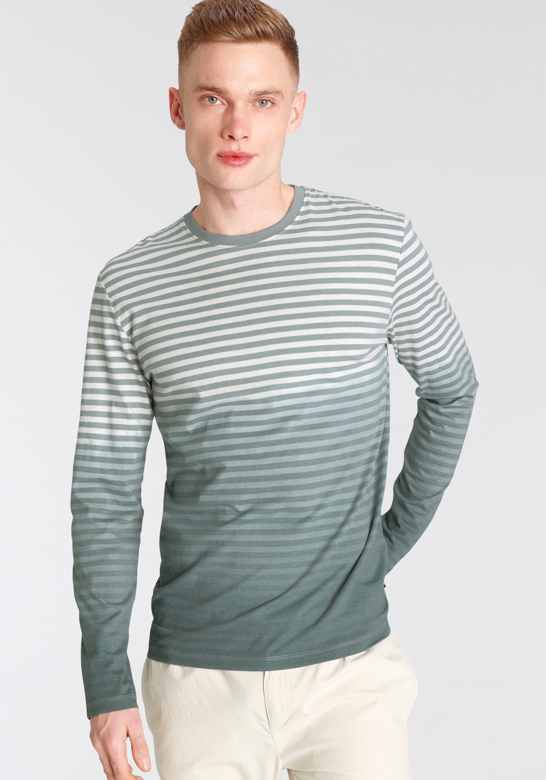 Image of TOM TAILOR Langarmshirt, mit Streifen bei Ackermann Versand Schweiz