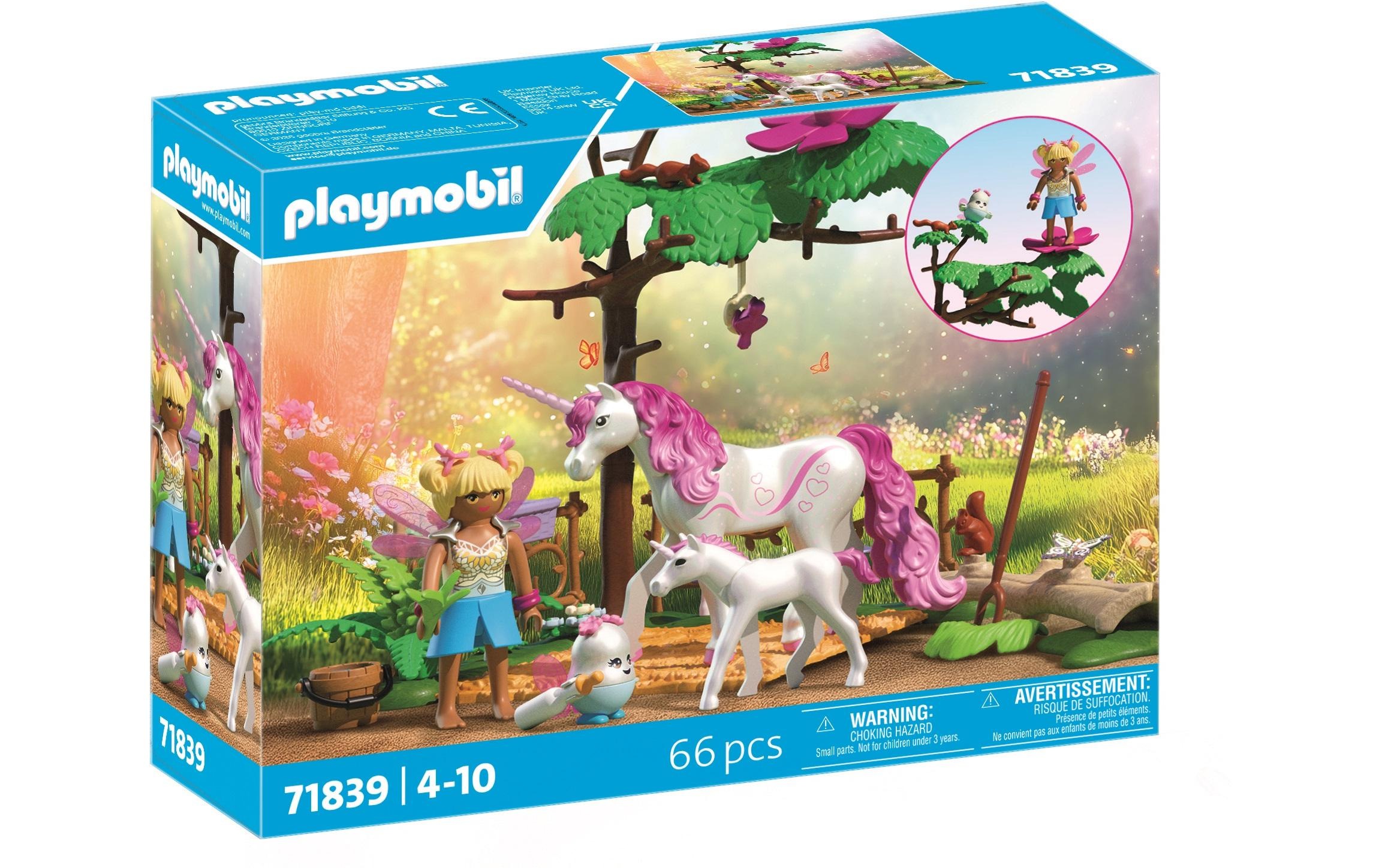Image of Playmobil Konstruktionsspielsteine "Princess Magic Zauberhafter Einhorn-Stall 71839"