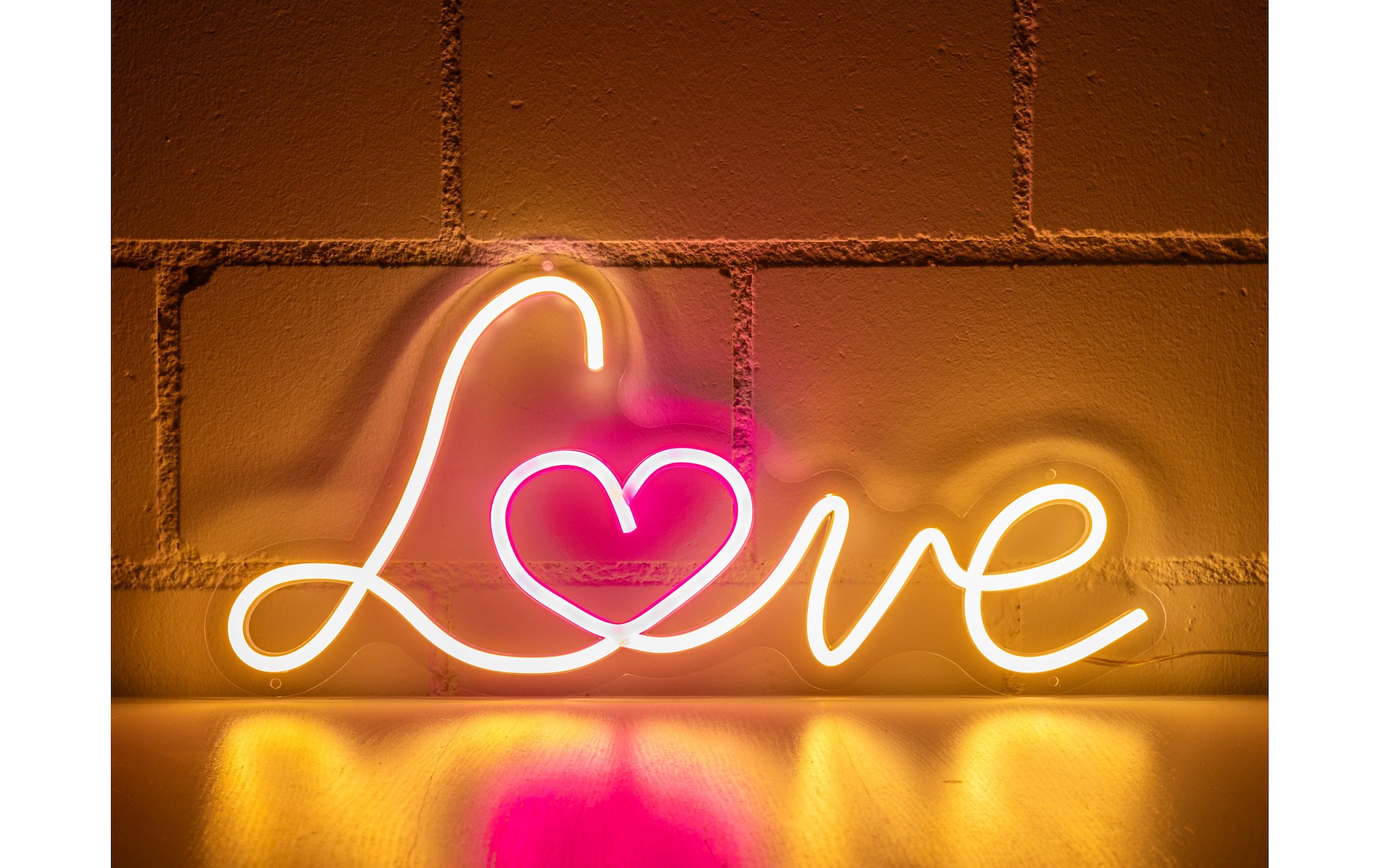 Dekolicht »Vegas Lights Love 43 x 20 cm«
