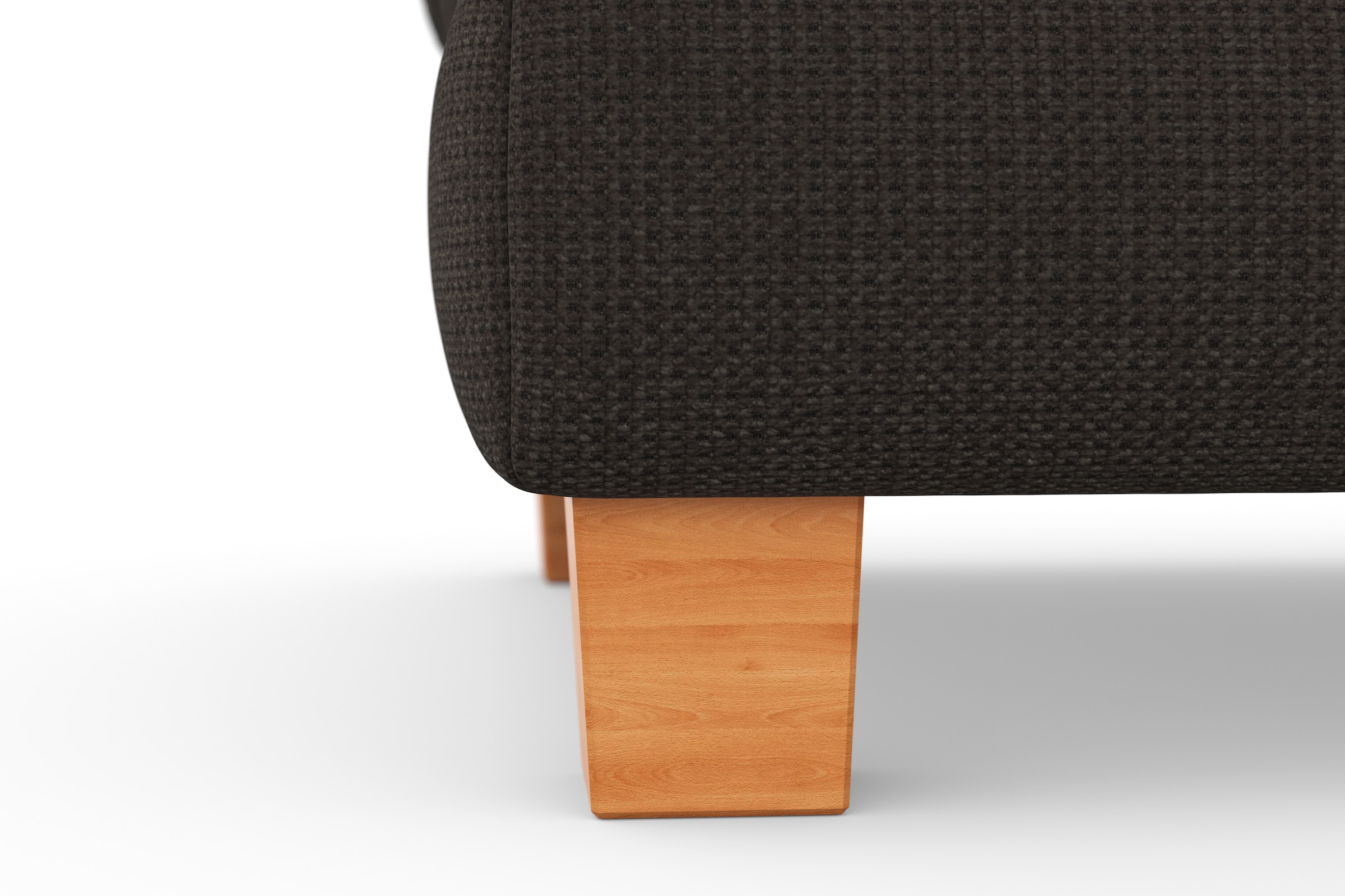 sit&more Polsterhocker »Dundee« mit Klappfunktion, Federkern und hochwertigen Massivholzfüssen