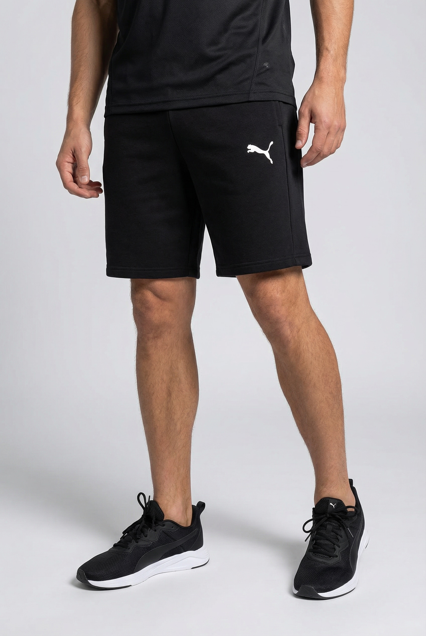Image of PUMA Trainingsshorts "TEAMGOAL CASUALS SHORTS" aus Baumwolle und Polyester, Sweatware-Material, kniefrei
