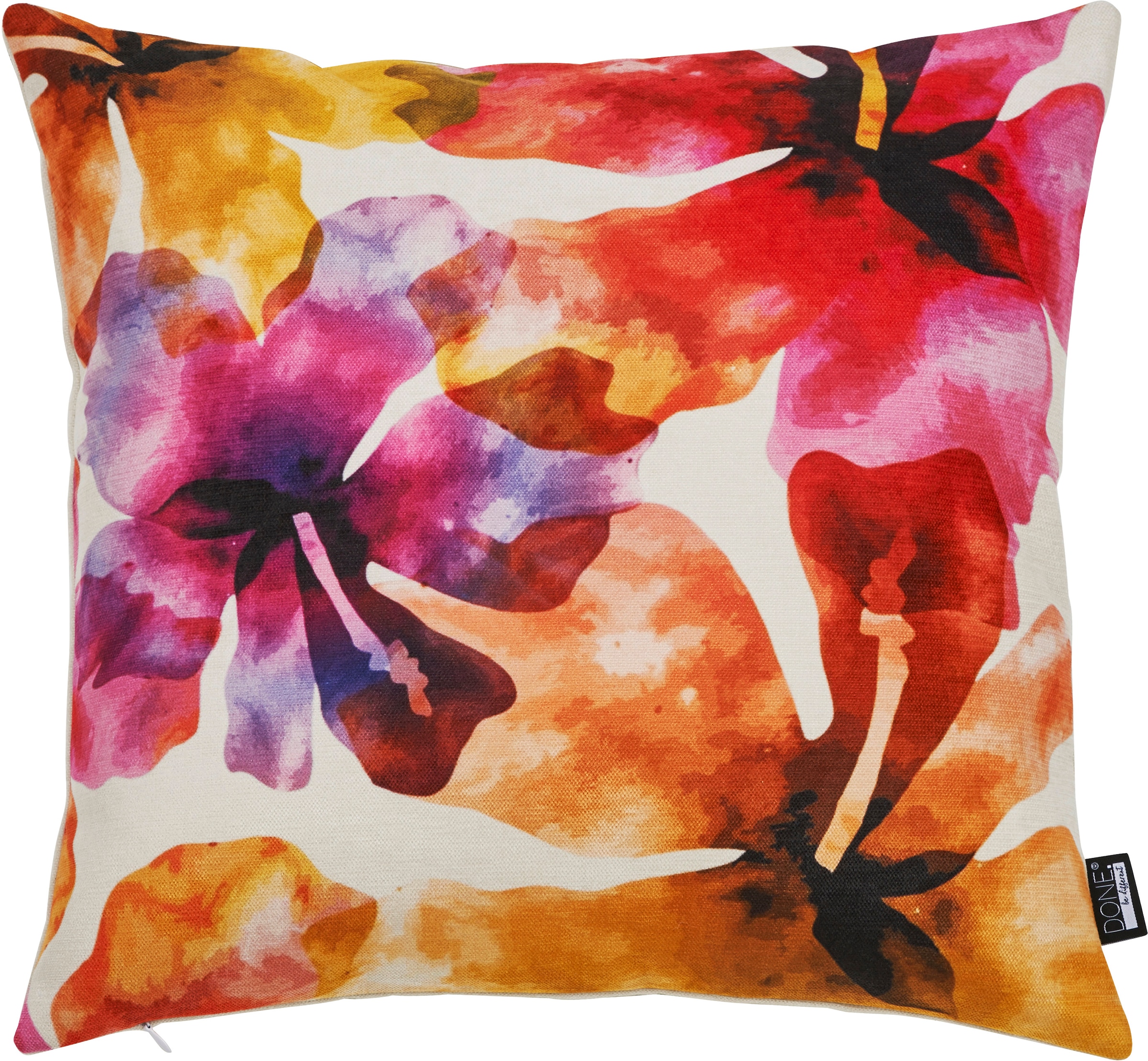 Image of done. Dekokissen "HIBISCUS" Bedruckt