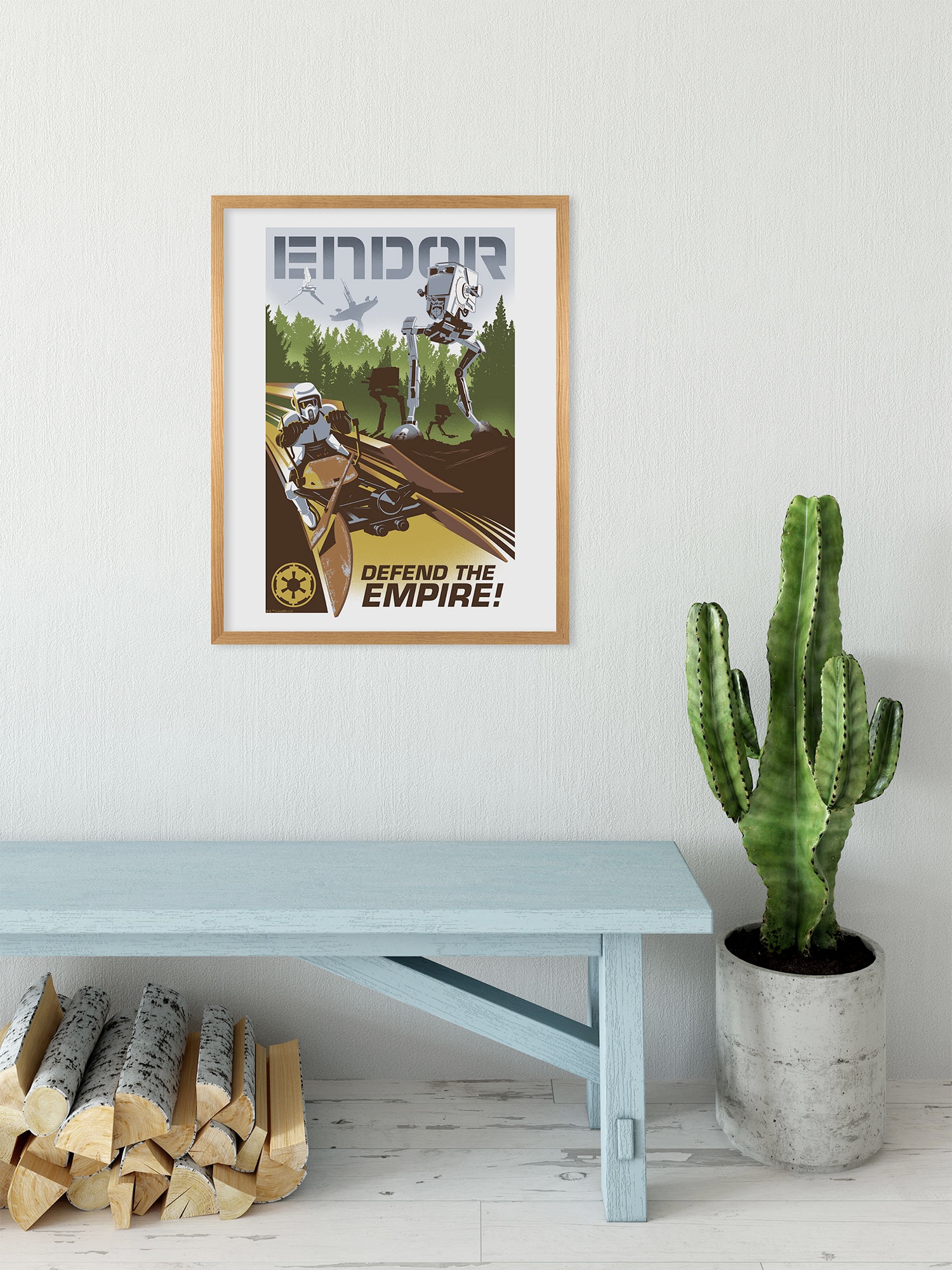 Image of Komar Wandbild "Star Wars Defend the Empire" Disney Set, 1 Stk. tlg. 40 x 50 cm (Breite x Höhe) - Kinderzimmer, Dekoration