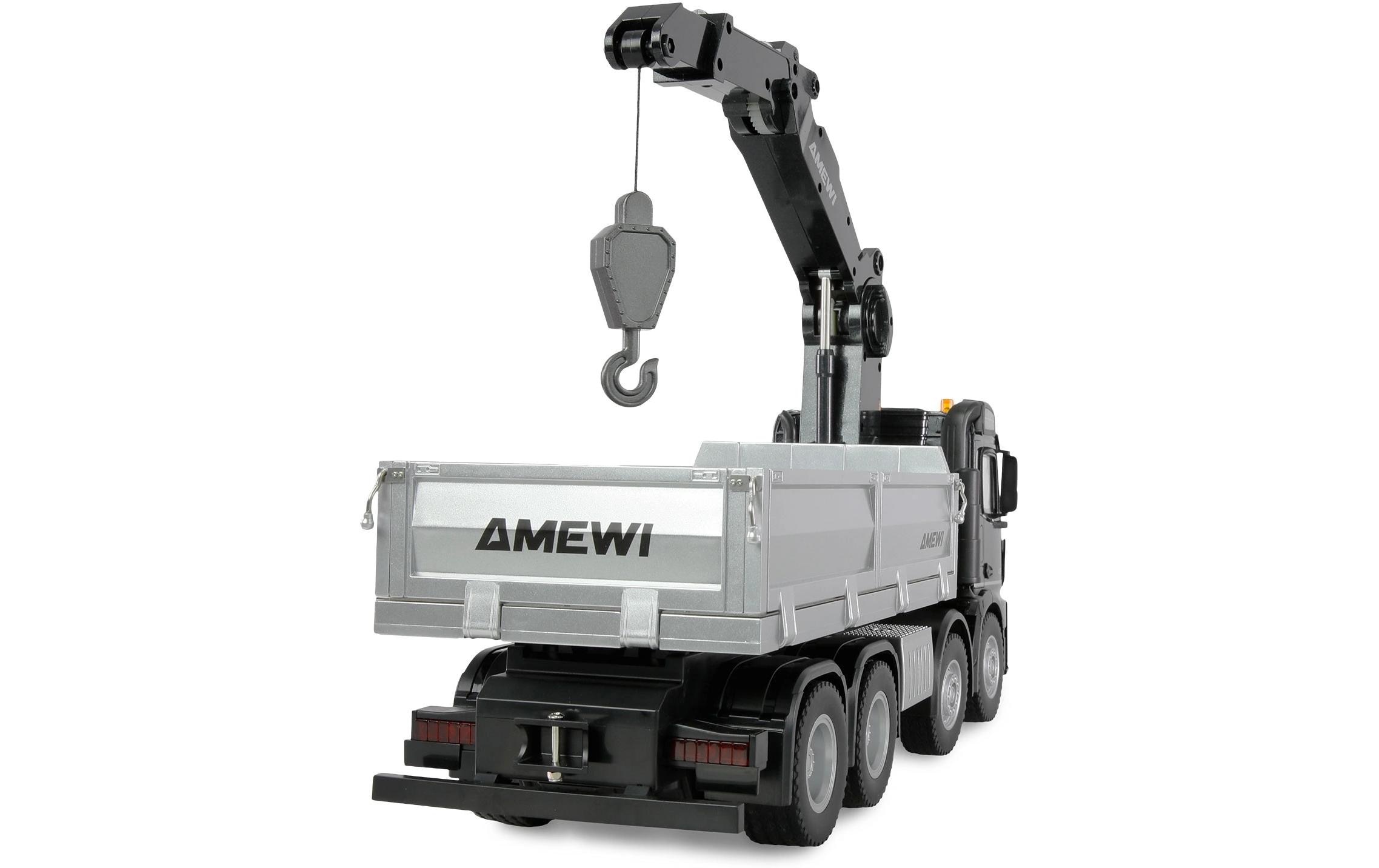 Image of Amewi RC-LKW "Mercedes-Benz Arocs 8 x 4/4 1:18 Kran/Kipper" Antrieb 8x4