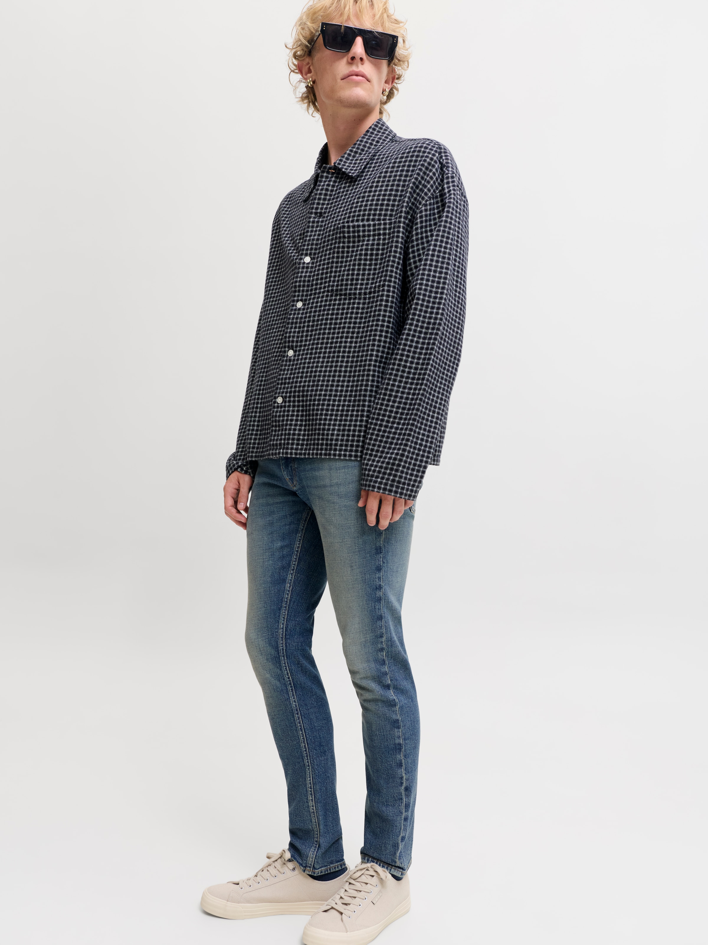 Jack & Jones Slim-fit-Jeans »JJIGLENN JJDYLAN SBD 159 SN« Baumwollmischung, slim fit