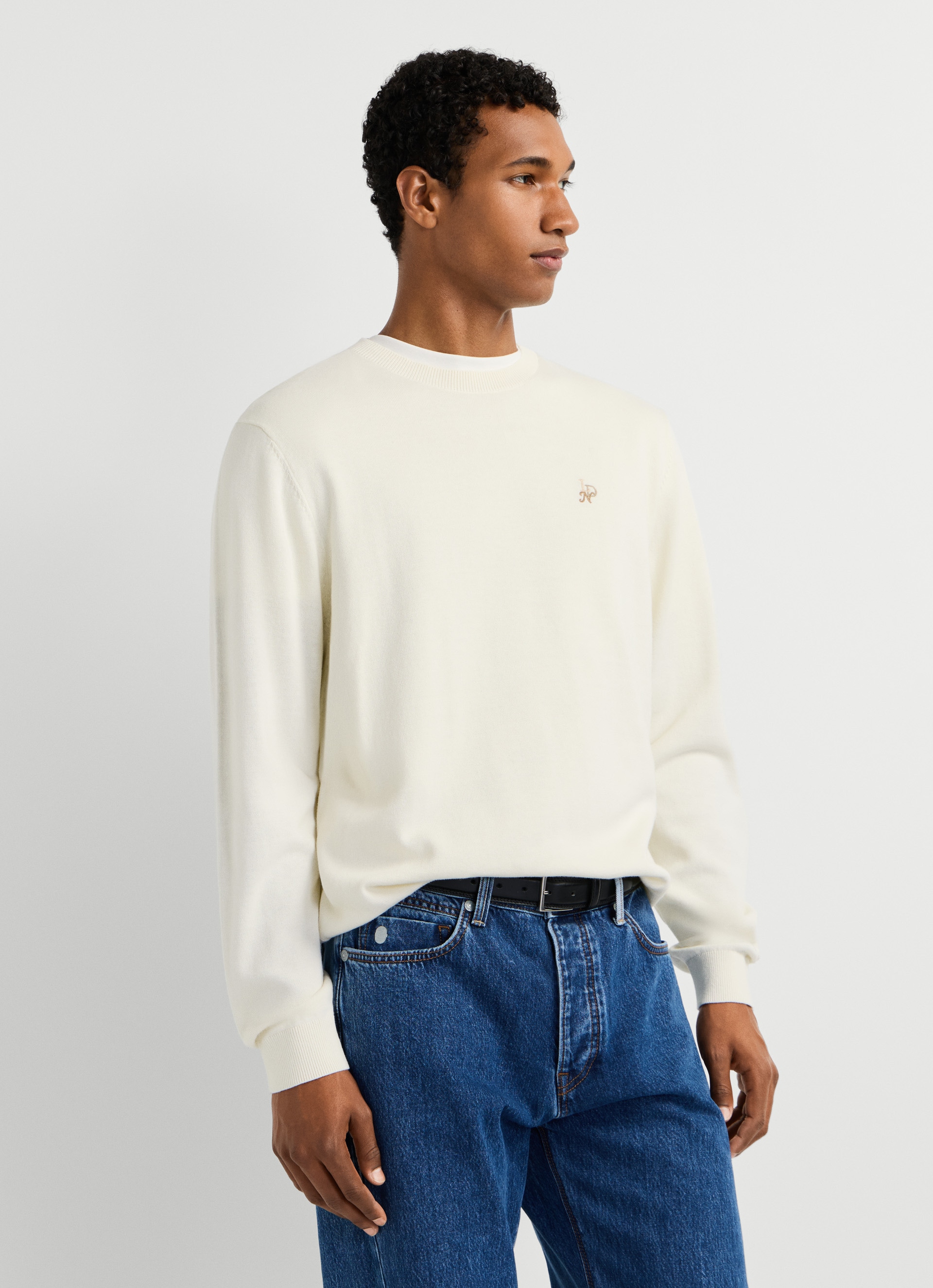 Pepe Jeans Pull à col rond »DANIELS« avec détails brodés, coton