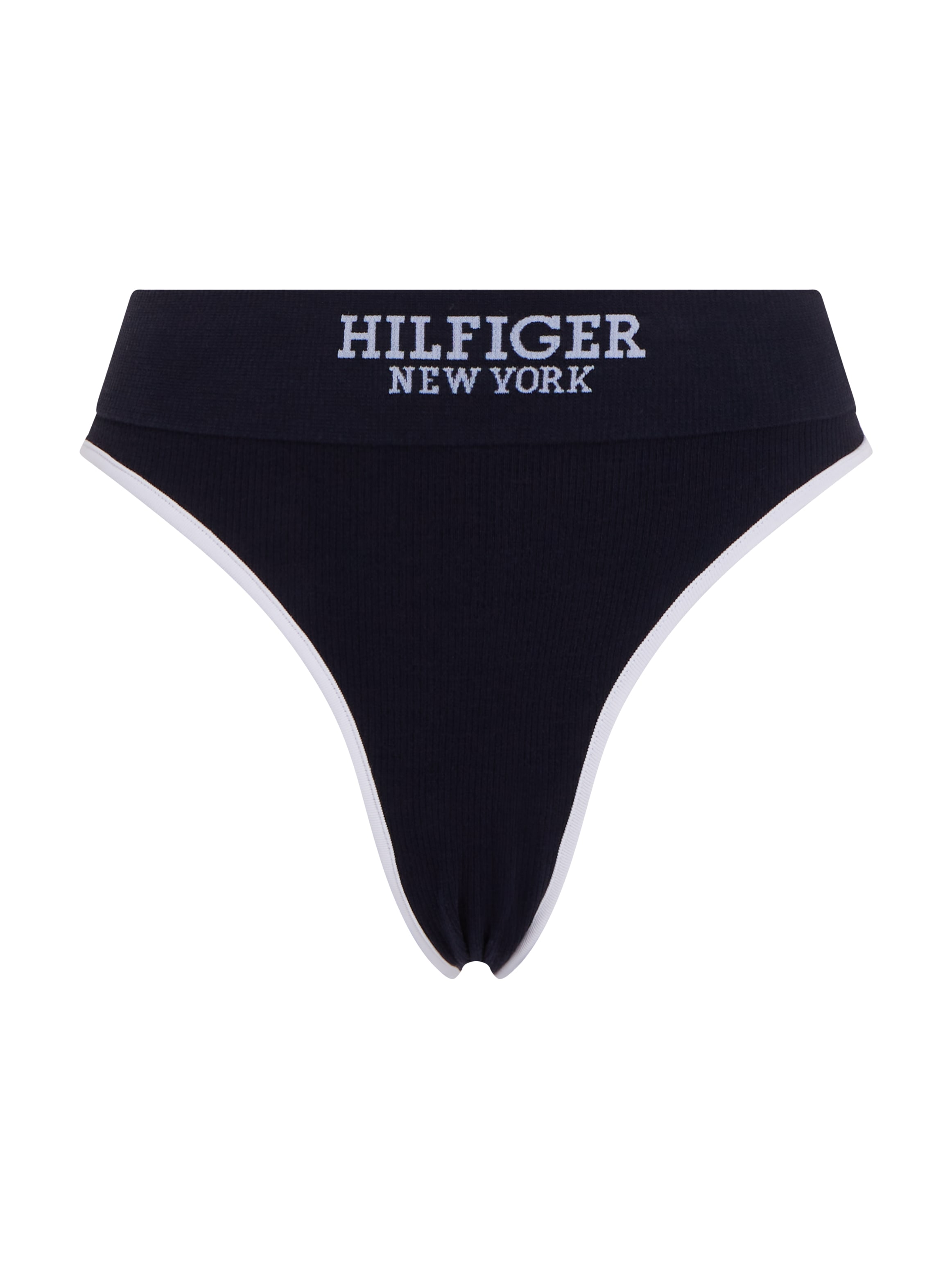 Tommy Hilfiger Underwear Bikinislip »BIKINI«, Rippware, breiter Bund, Logoschriftzug