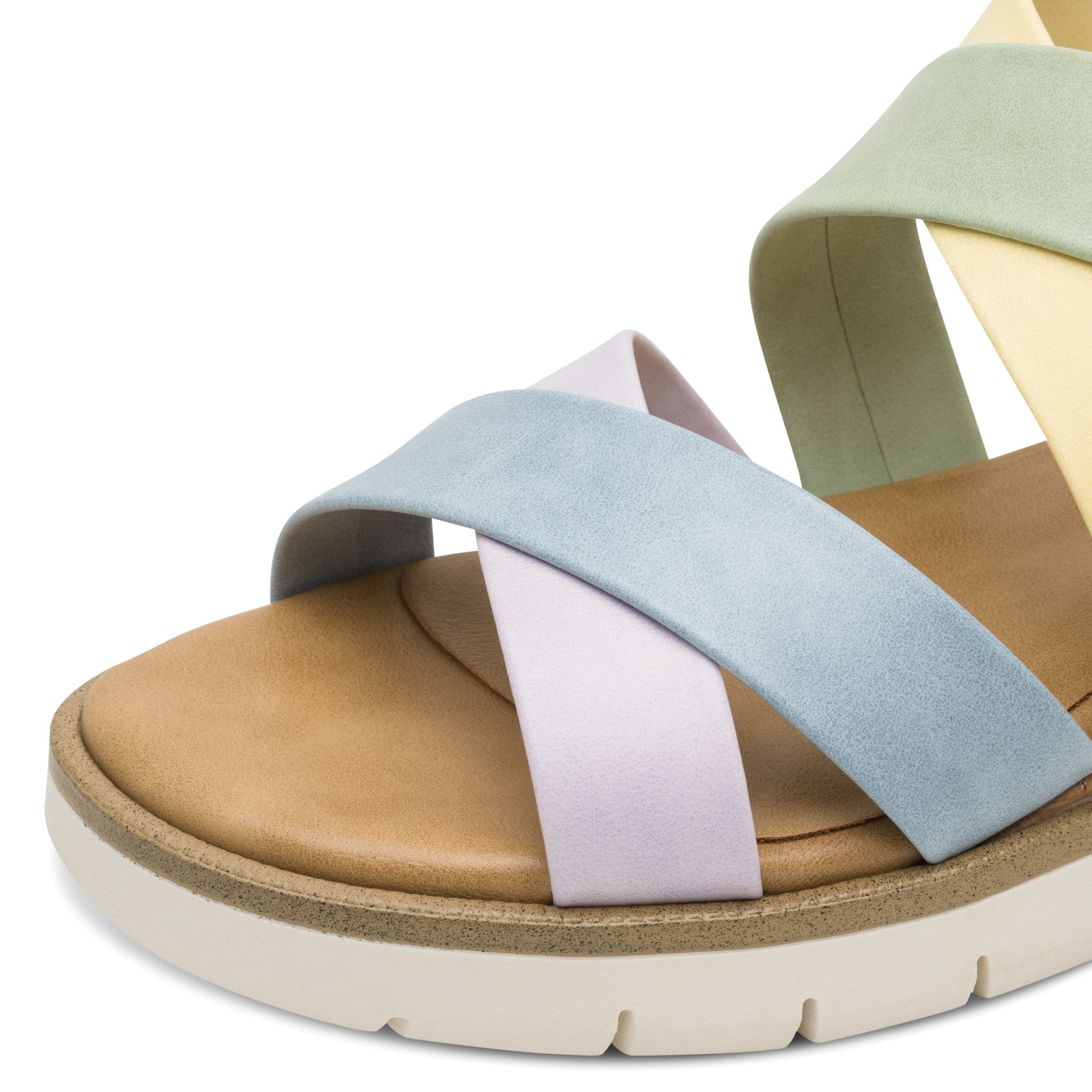MARCO TOZZI Sandales compensées  Sandale à plateforme, sandale à brides au design coloré