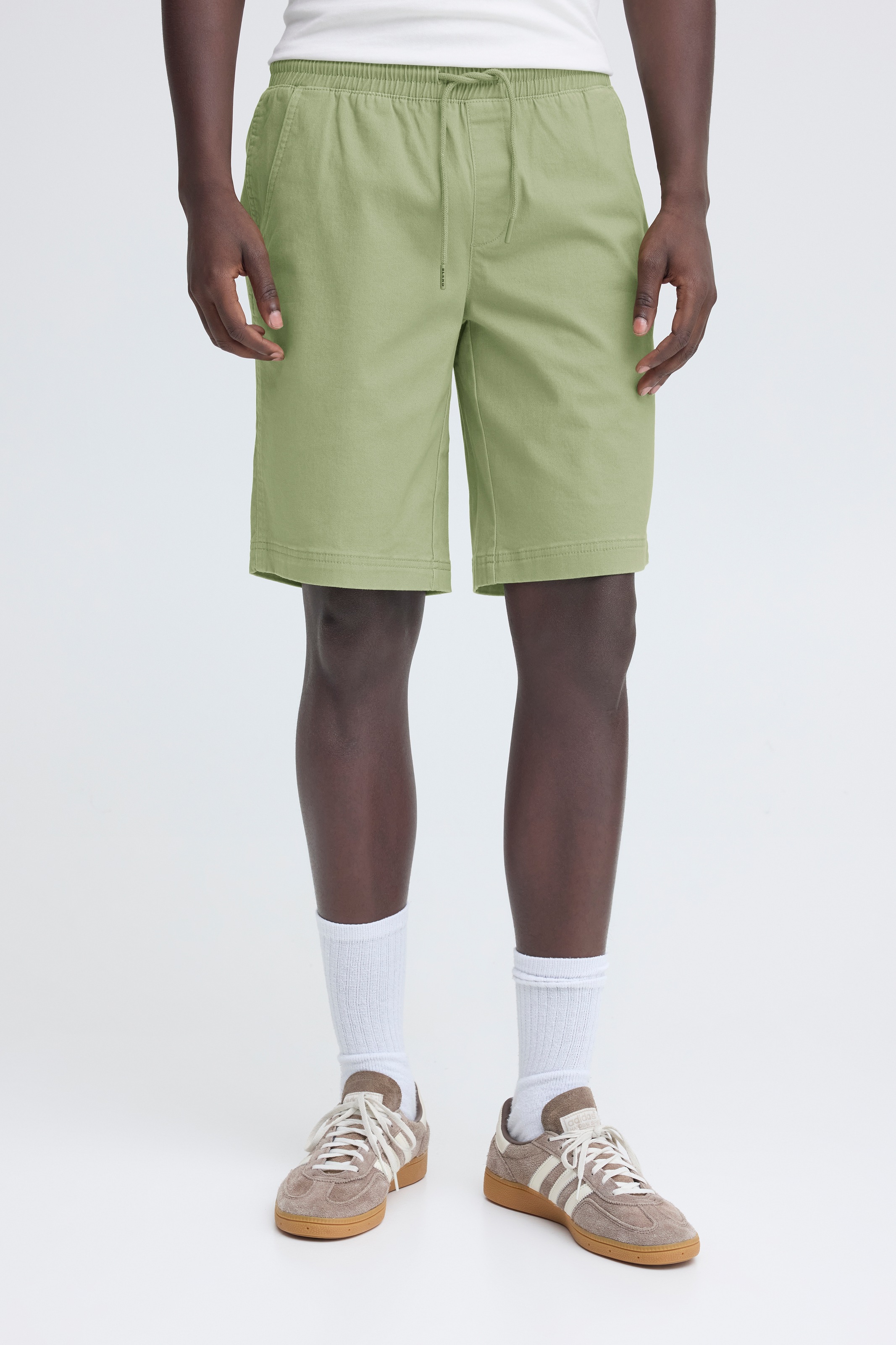 Image of Blend Shorts "BHMARCO REG PULL ON SHORTS" aus Baumwollmischung, Regular Fit, pflegeleicht, elastisch