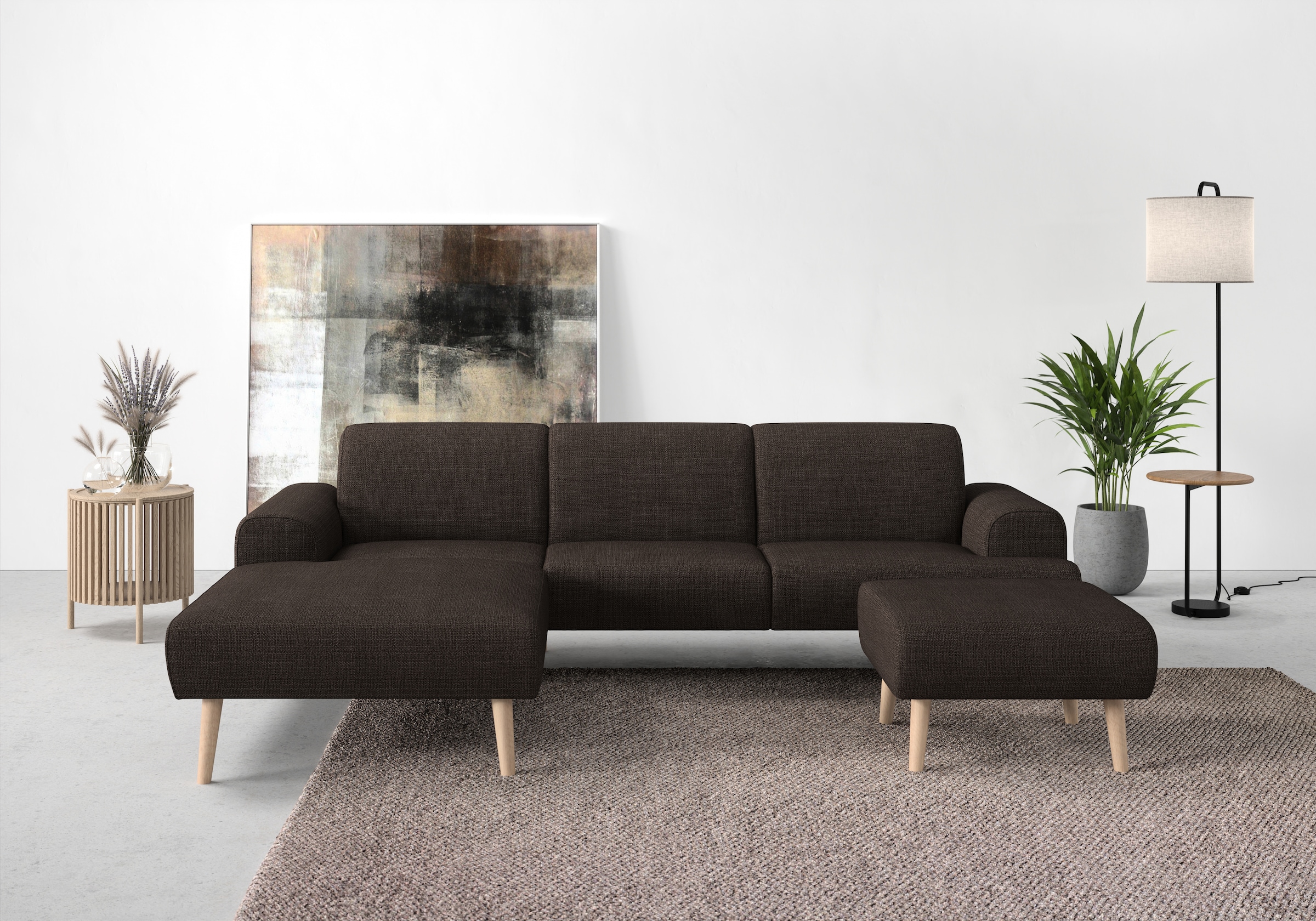 andas Ecksofa »Swift L-Form«, Federkern-Polsterung, B/T/H: 292/83/176 cm