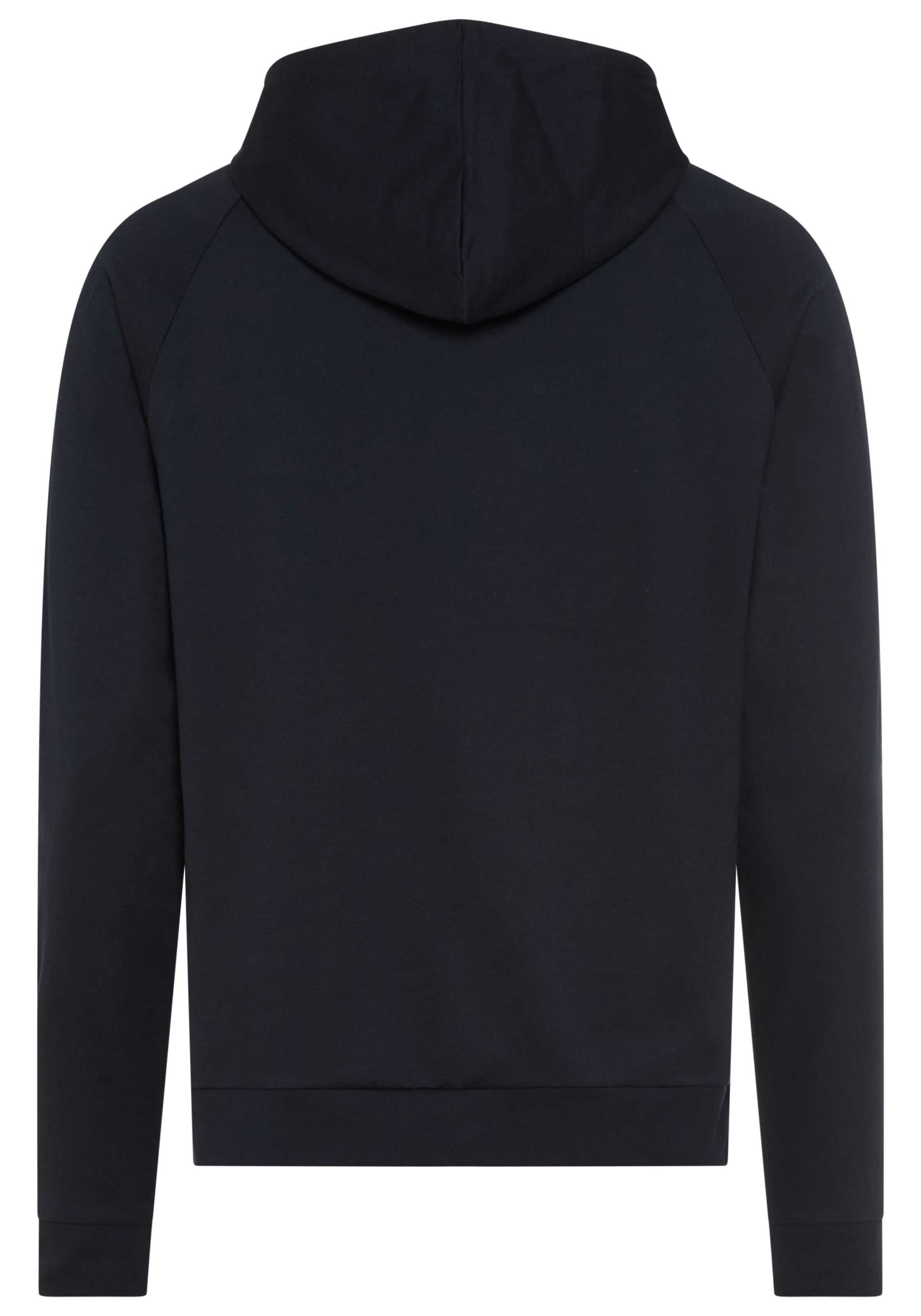 BOSS Kapuzensweatjacke »Authentic« aus Baumwoll-Terry mit kontrastfarbenem Reissverschluss