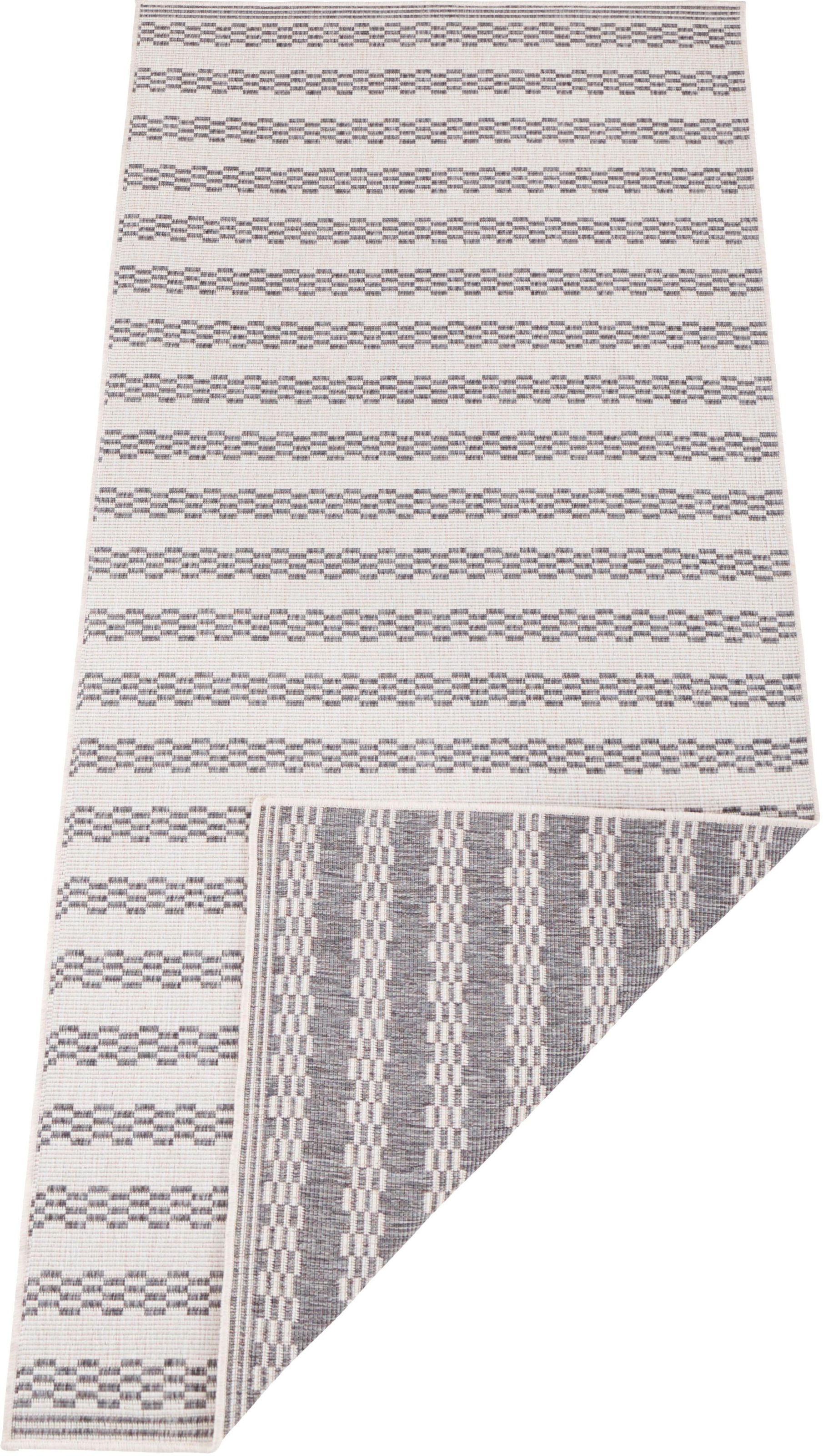 Image of freundin Home Collection Läufer »Oak«, rechteckig, 5 mm Höhe, Flachgewebe WendbarIn und Outdoor geeignet, Streifen Optik, Wohnzimmer, Balkon, Terrasse, Pflegeleicht bei Ackermann Versand Schweiz