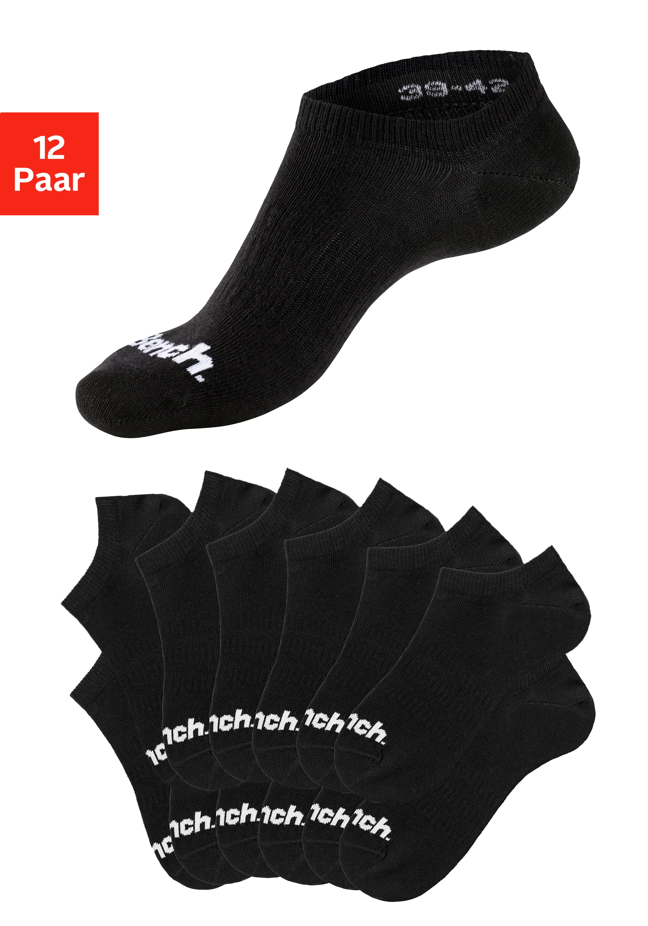 Image of Bench. Sneakersocken, (12 Paar), verschwinden im Schuh bei Ackermann Versand Schweiz