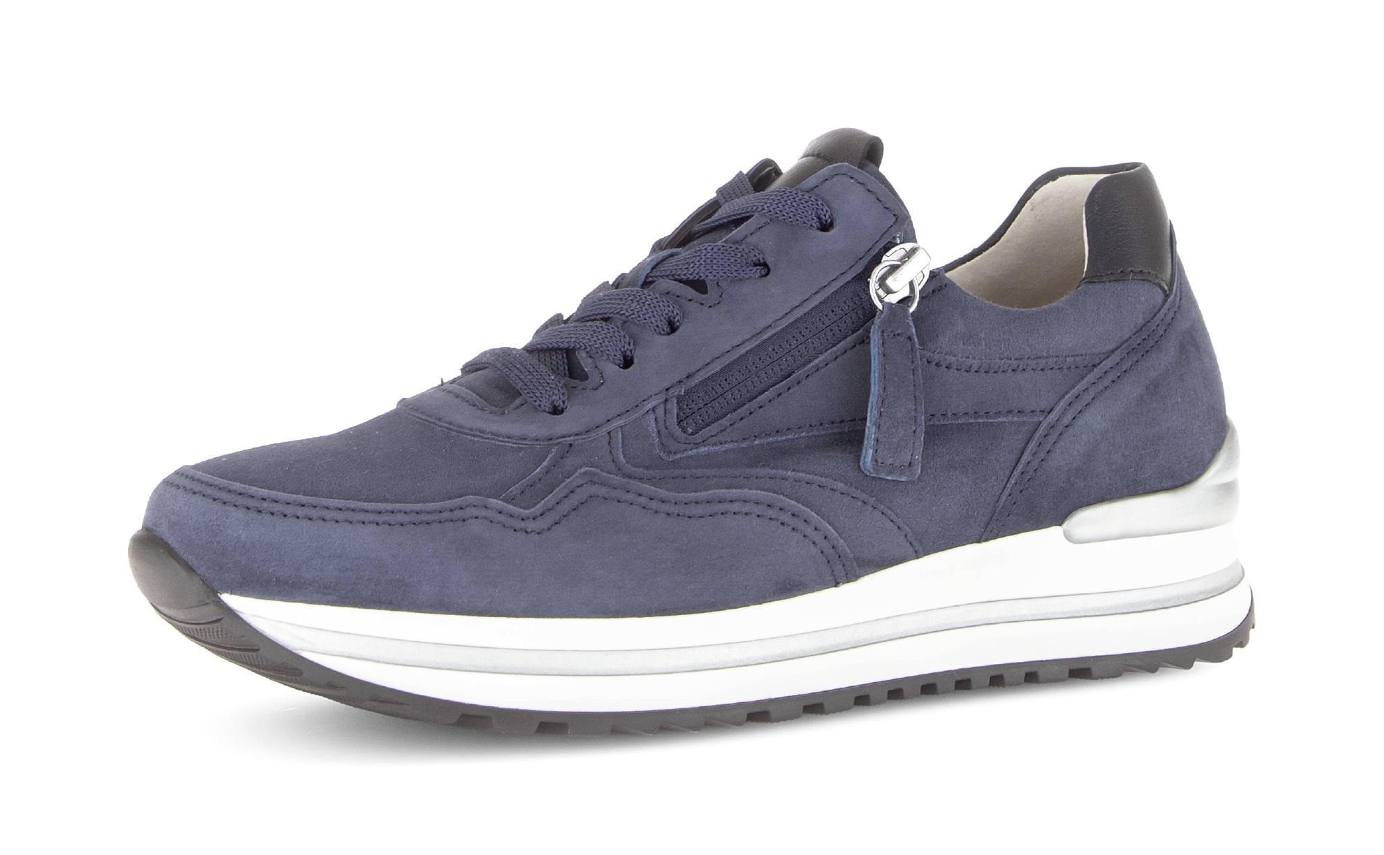 Image of Gabor Plateausneaker "TURIN" Freizeitschuh, Halbschuh, Schnürschuh, Aussenreissverschluss, G-Weite