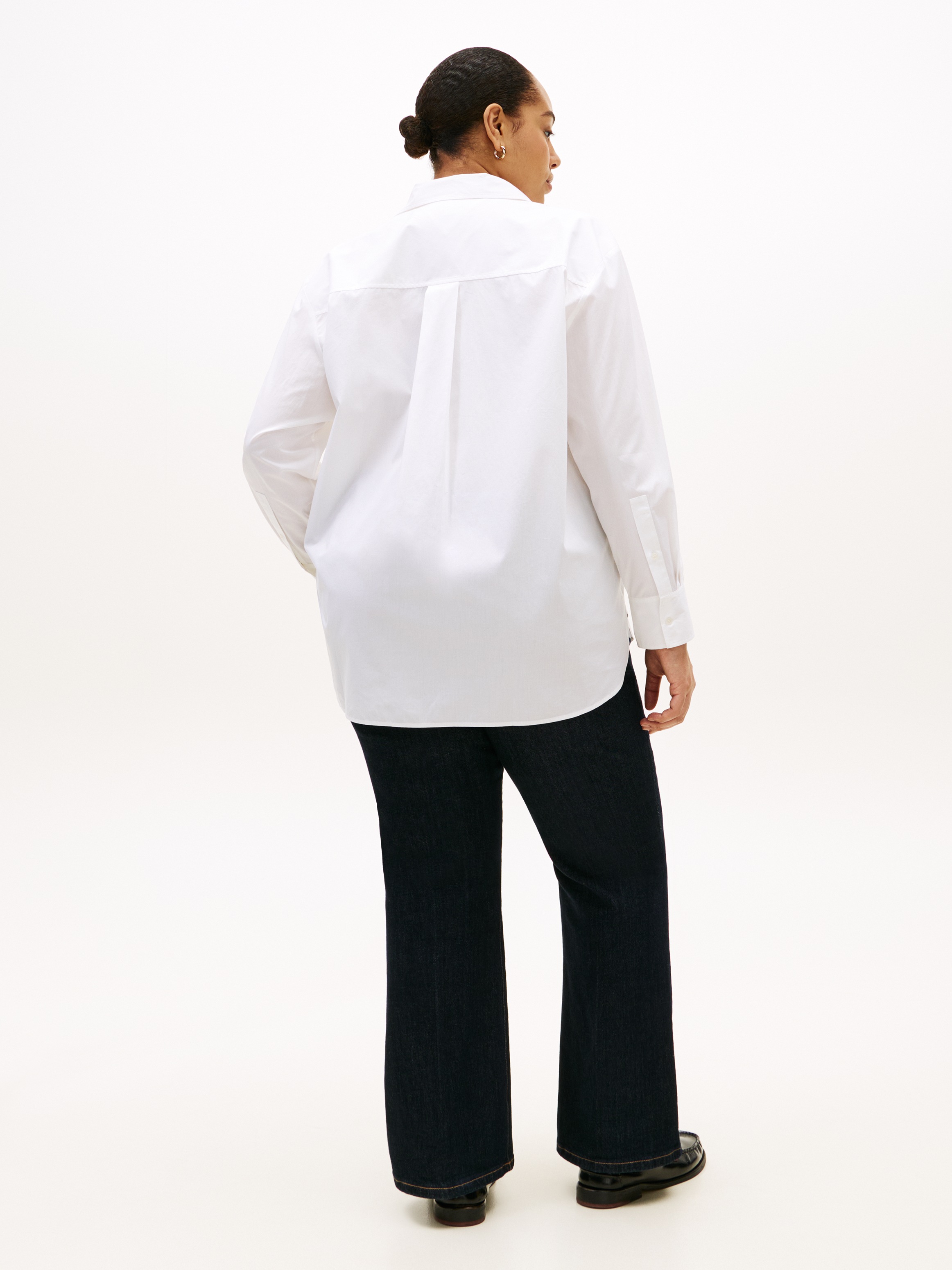 Tommy Hilfiger Curve Blouse chemise »CRV COTTON EASY SHIRT« in grossen Grössen, Baumwolle