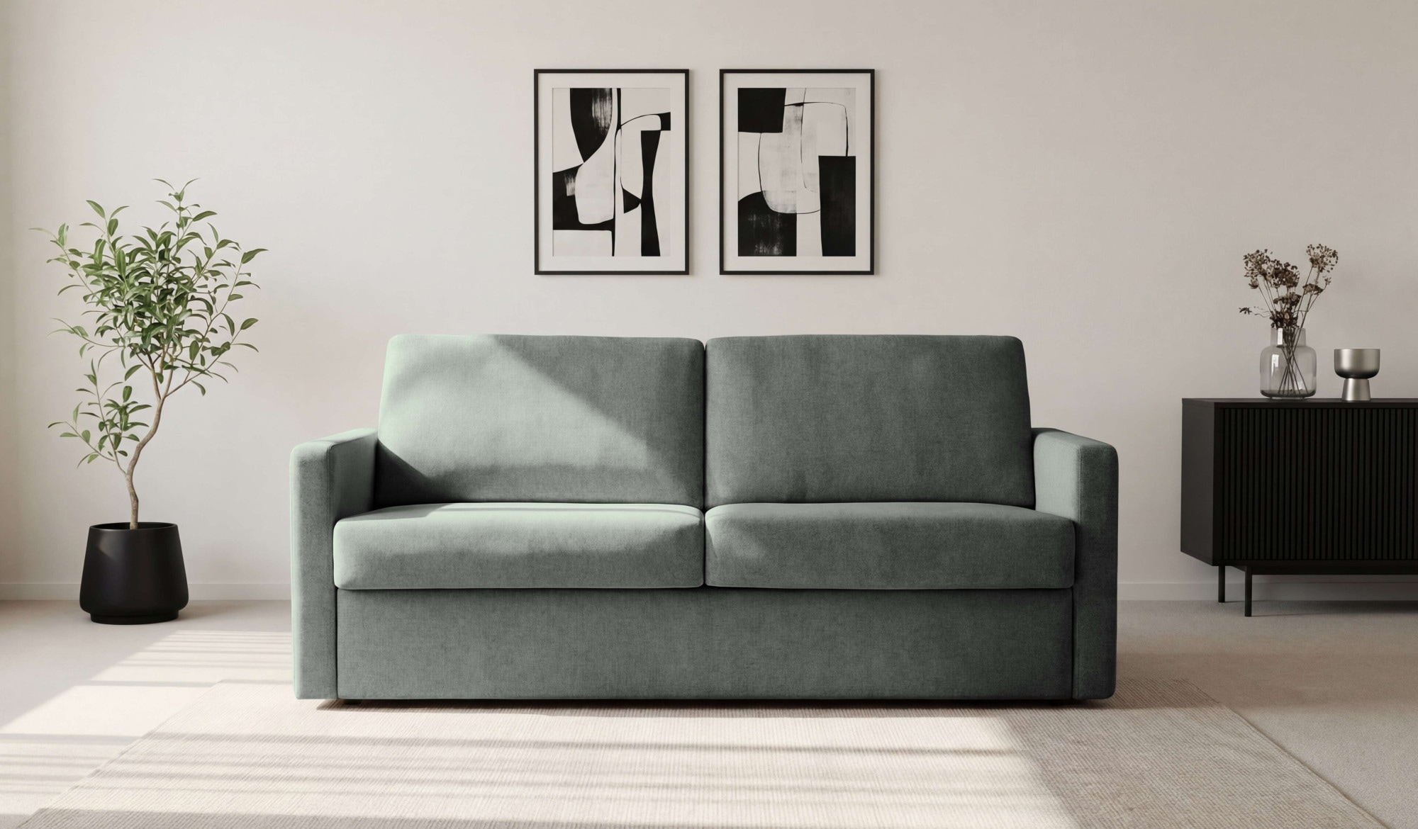 Home affaire Canapé-lit »GOLDPOINT 182cm,  Dauerschläfer, Liegefläche 140/200 cm« 3-Sitzer mit Dauerschläfer-Funktion, Bonell-Federkernmatratze