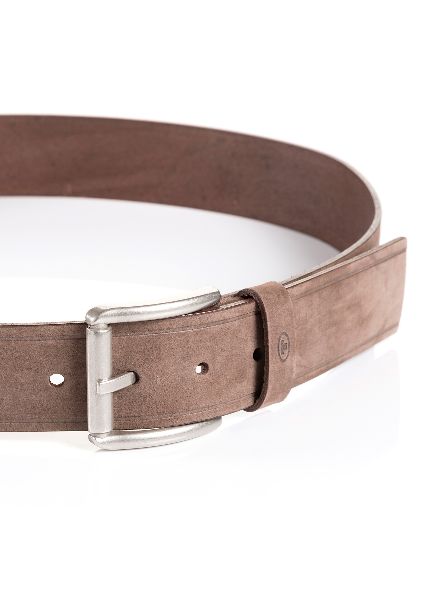 TOM TAILOR Ledergürtel »TTJAY«, mit silberfarbener Schliesse