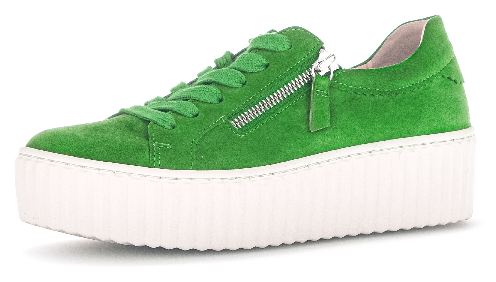 Image of Gabor Plateausneaker, Freizeitschuh, Halbschuh, Schnürschuh mit Ziernähten