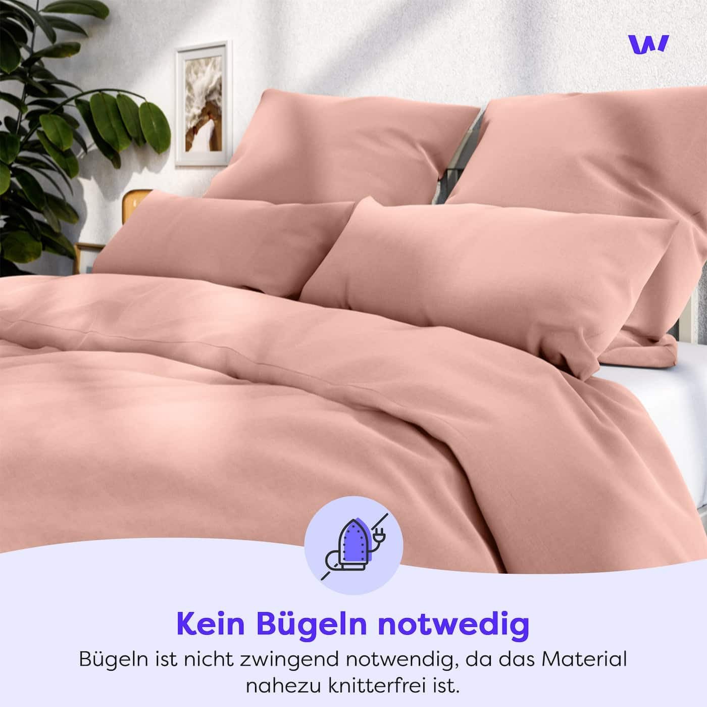 Wolkenfeld Kissenbezug »Mikrofaser Kissenbezug - Allergiker Kopfkissenbezug - unfassbar weich« Grösse 80x80, 40x80 und 70x90 cm; versteckter Reissverschluss