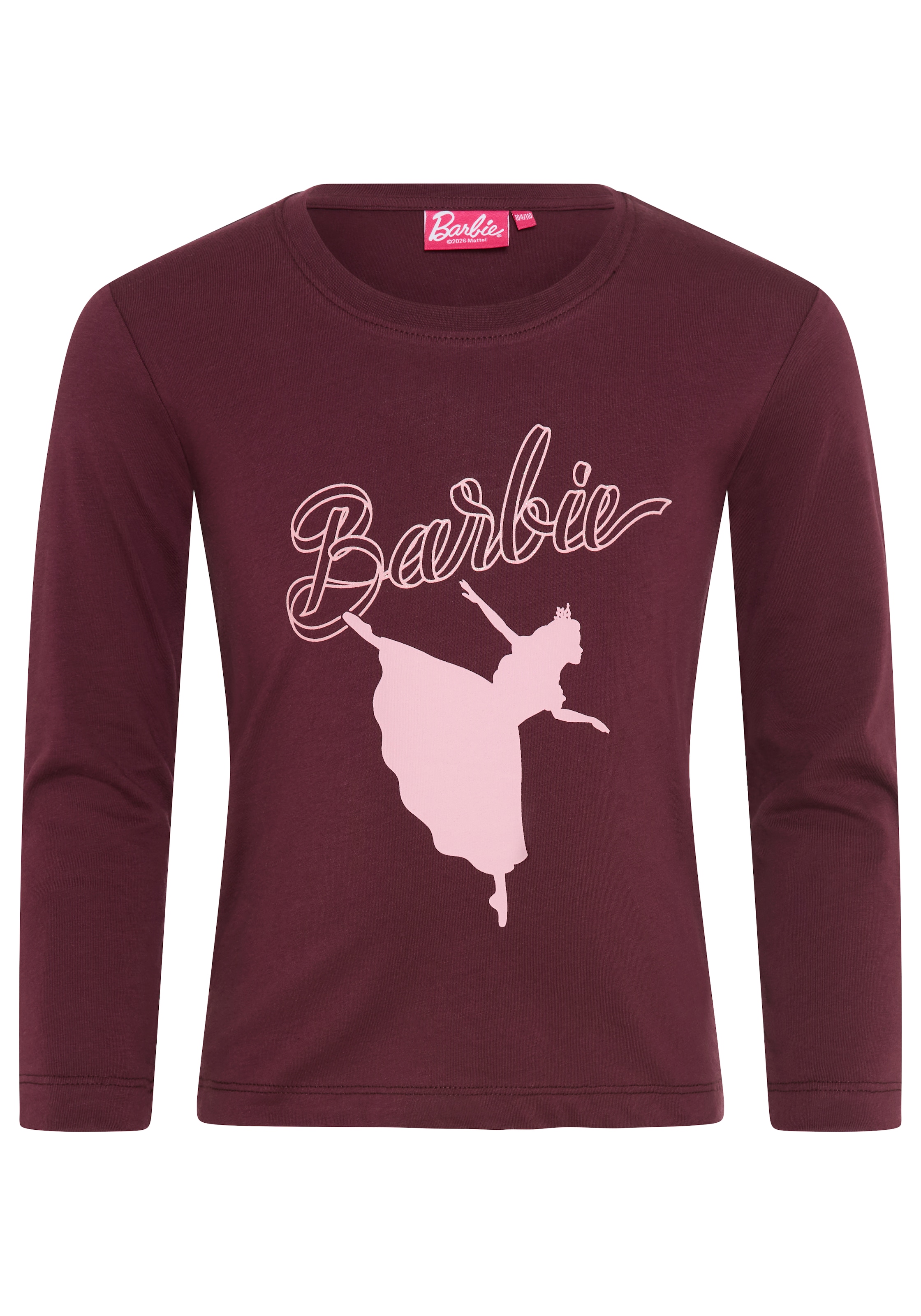 KIDSWORLD Langarmshirt »BARBIE Glitzerdruck Shirt für kleine Mädchen, Mama&Me Style, Mattel« BARBIE Nussknacker Shirt, Mama&Me Style