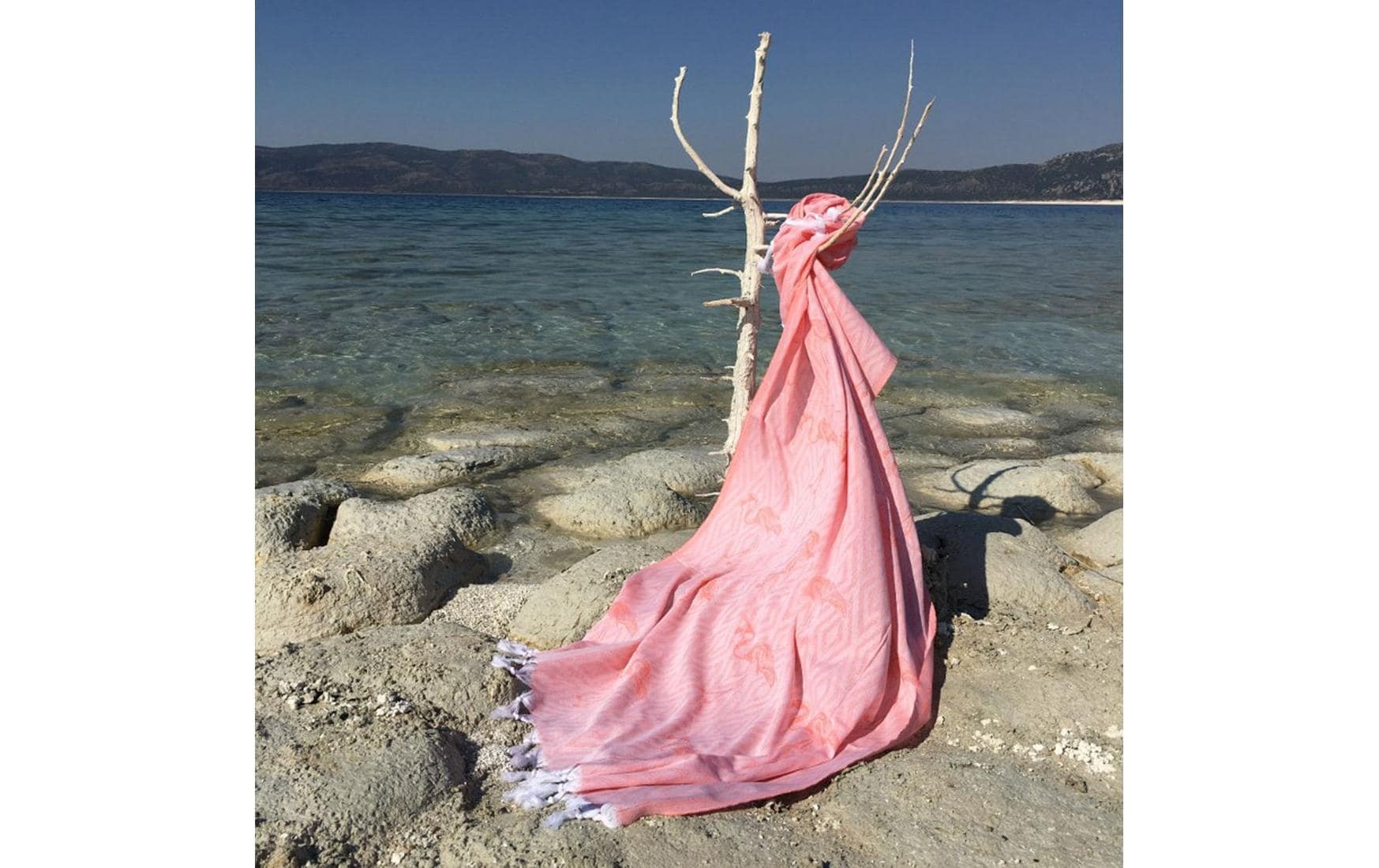 Strandtuch »Foutastic Flamingo Rosa«, (1 St.)