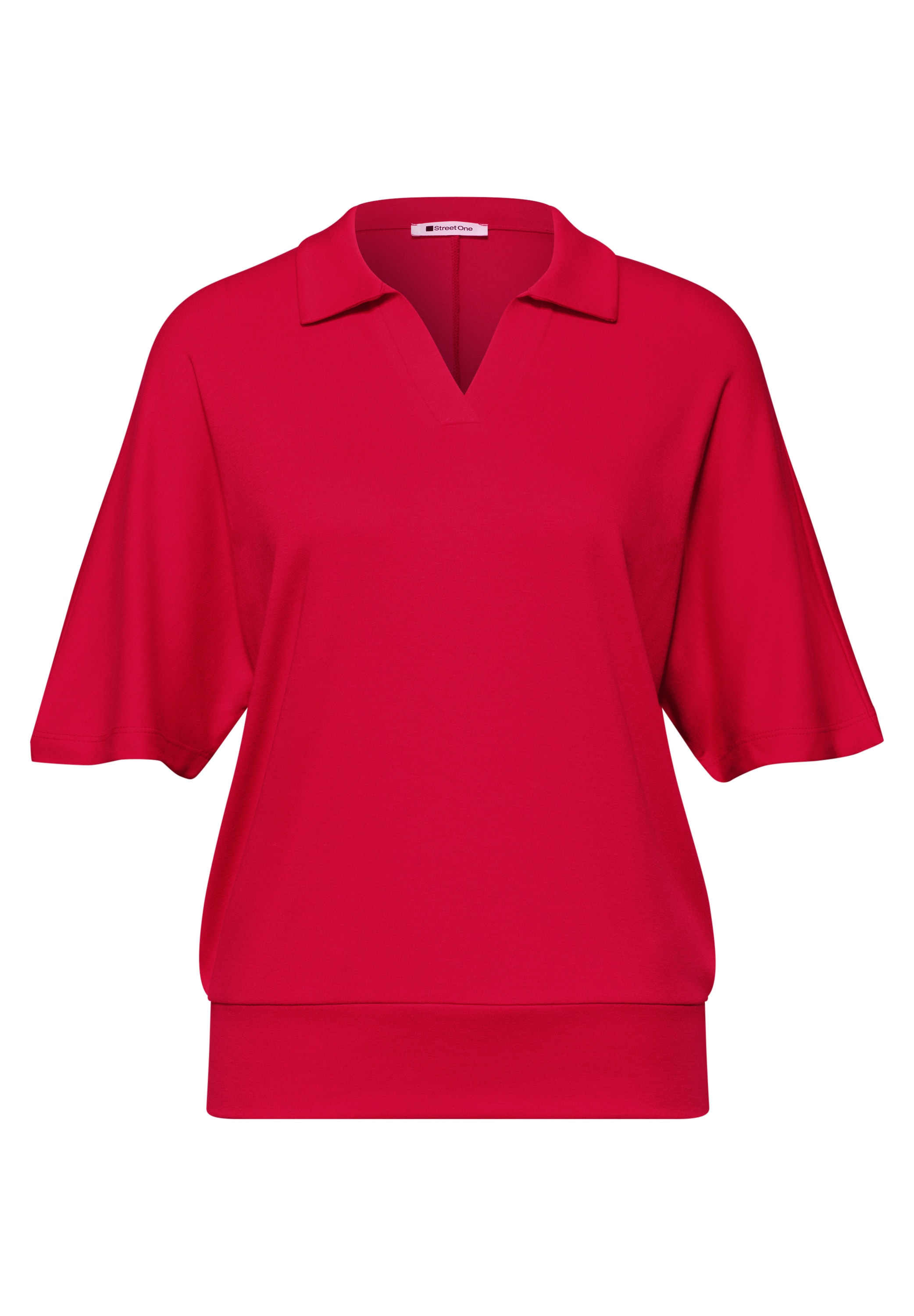 STREET ONE Polo t-shirt d'été avec large bande élastique