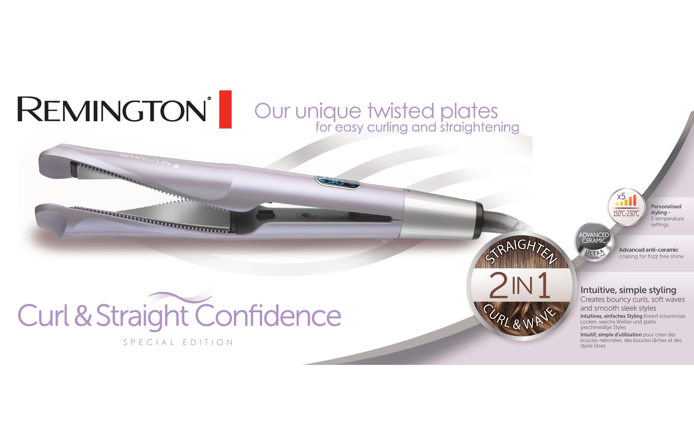Remington Glätteisen »S6606GP Curl & Straight«