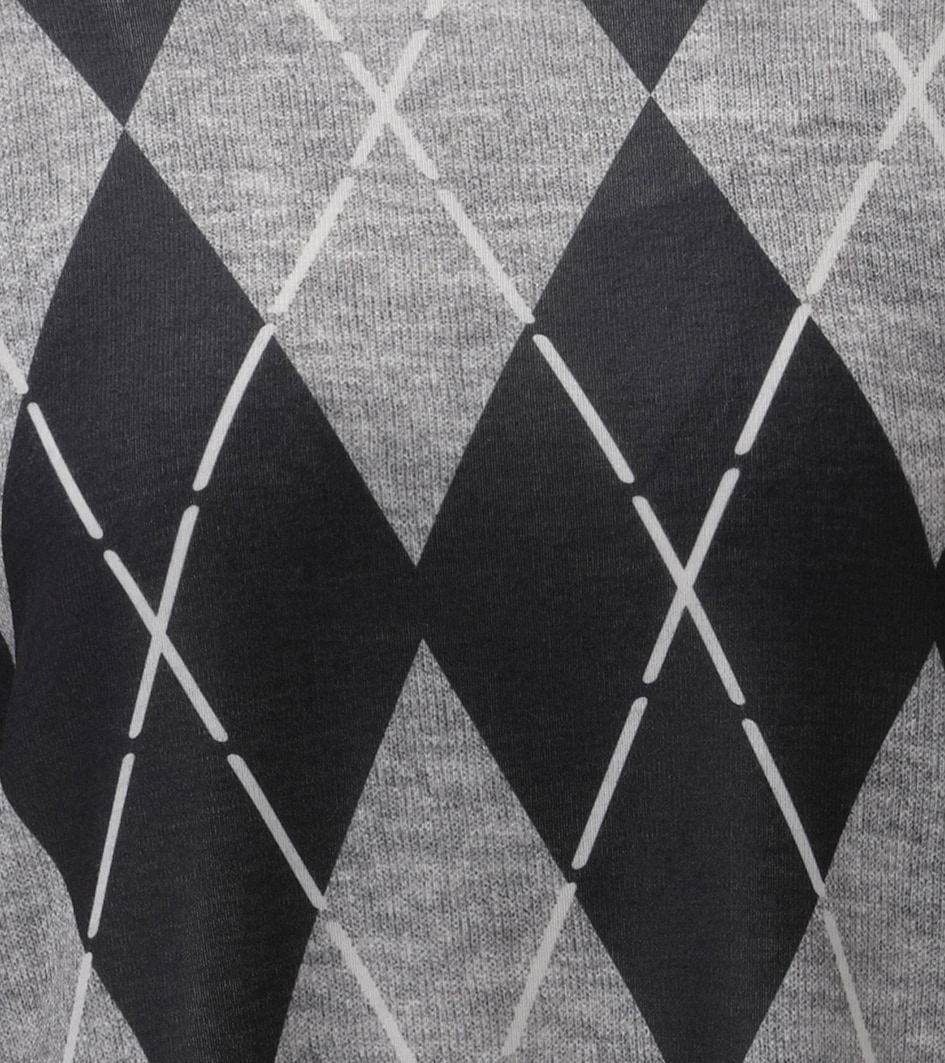 Aniston CASUAL Sweat-shirt , avec motif losange sportif - chaque pièce est unique - NOUVELLE COLLECTION
