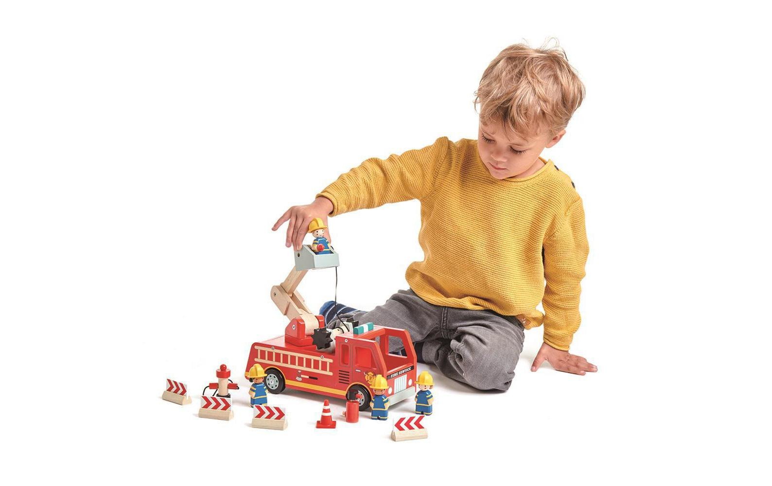 Tender Leaf Toys Spielzeug-Feuerwehr »Rettungsfahrzeug Feuerwehrauto«