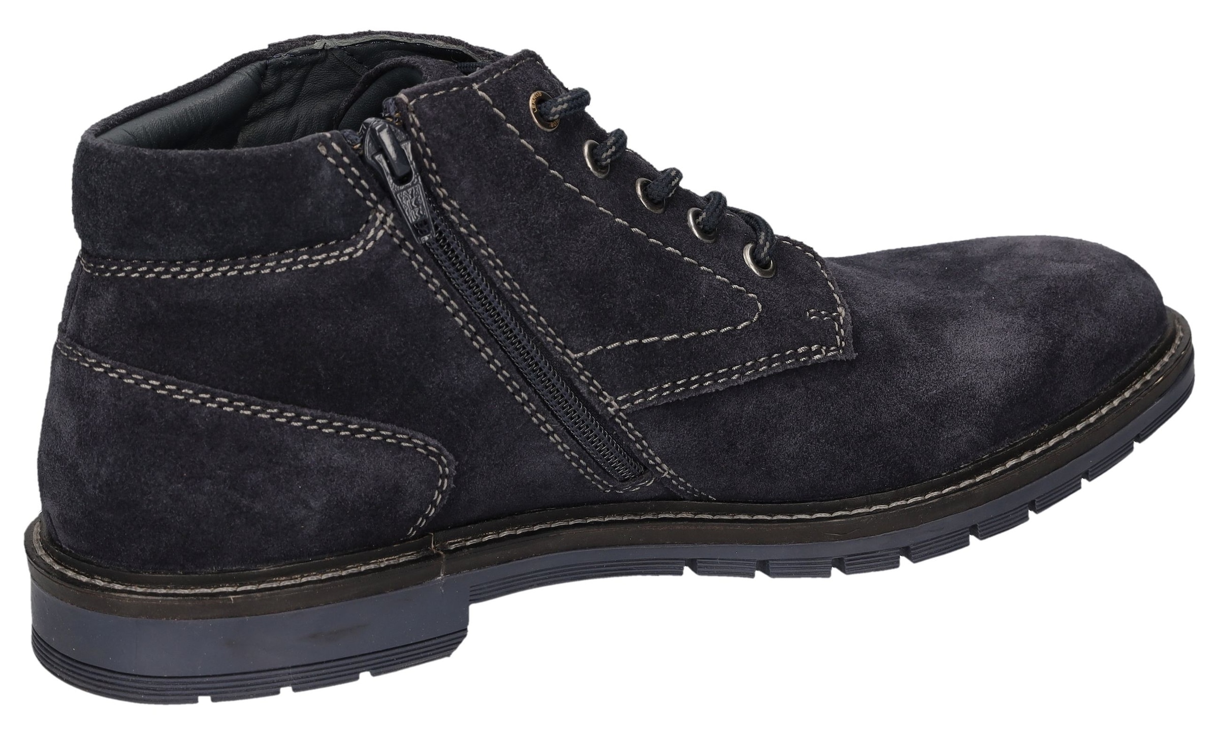 LERROS Bottines à lacets  chaussure business, bottines à lacets avec talon bloc